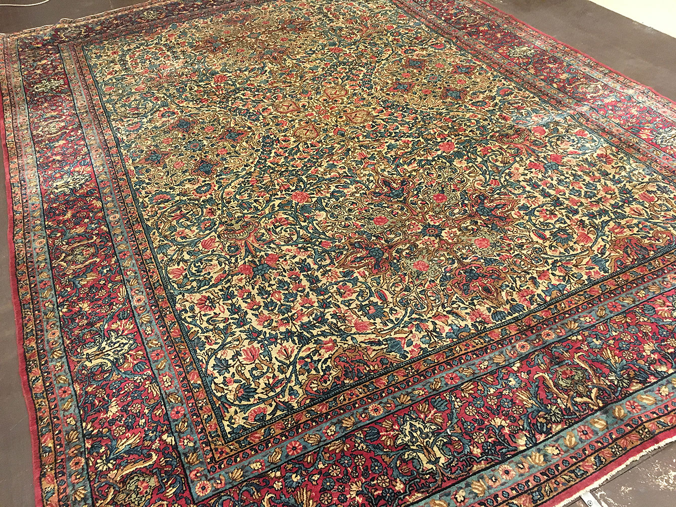 Antique kirman Carpet - # 53144
