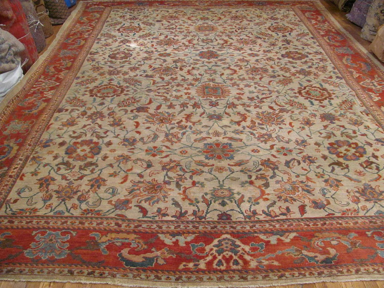 Antique sultan abad Carpet - # 9474