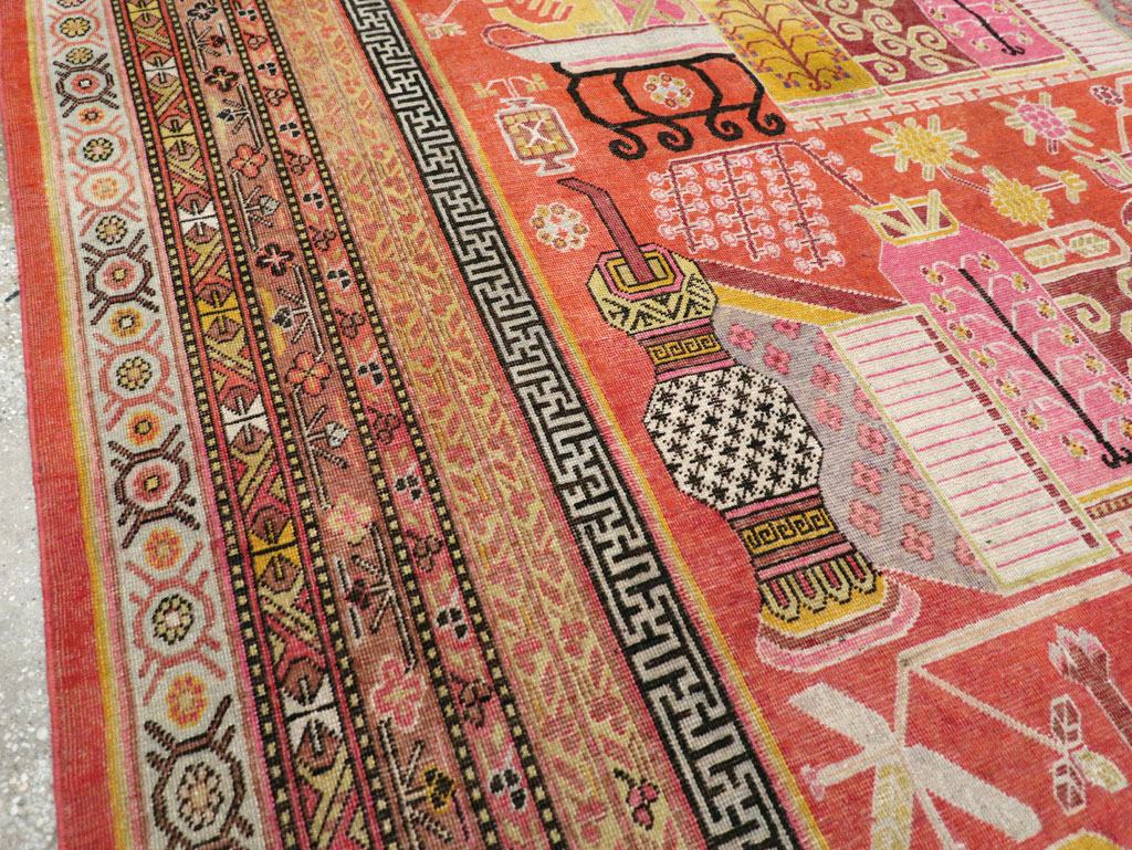 Vintage samarkand Carpet - # 57523