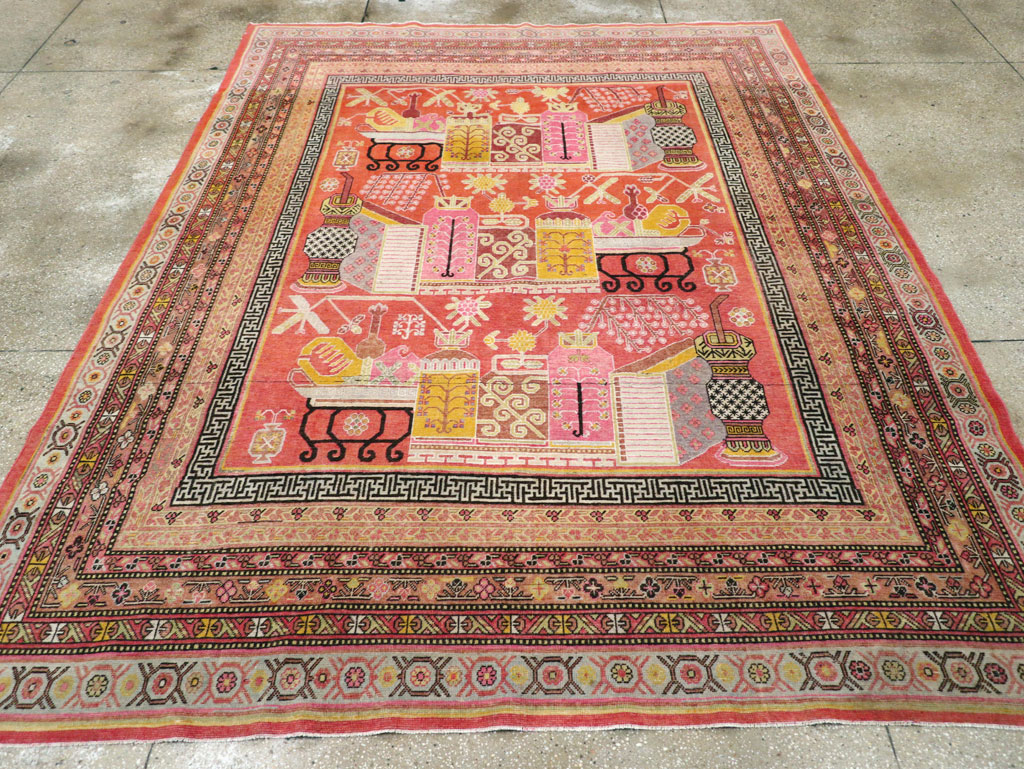 Vintage samarkand Carpet - # 57523