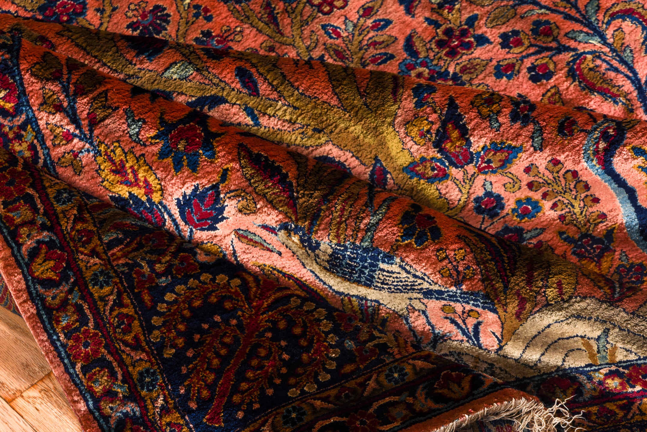 silk kashan Rug - # 126610