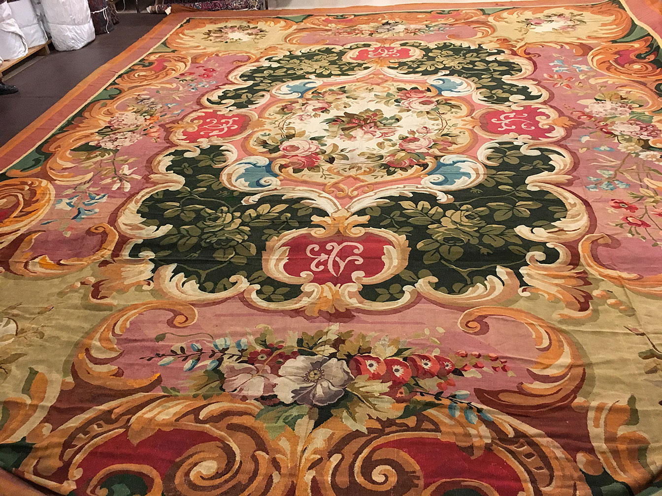 Bazar Oriental Rugs Antique Aubusson Carpet