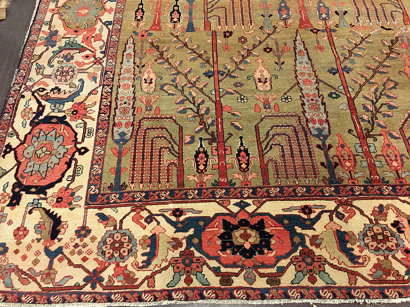 Antique bakshaish Carpet - # 80001