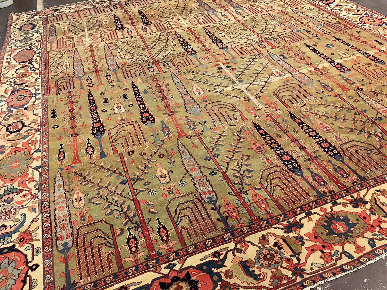 Antique bakshaish Carpet - # 80001