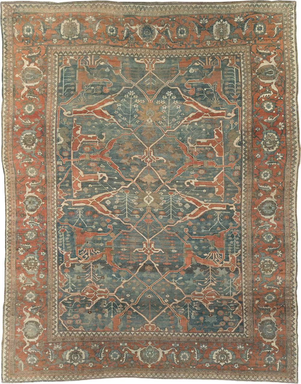 Antique bidjar, geirous Carpet - # 58067