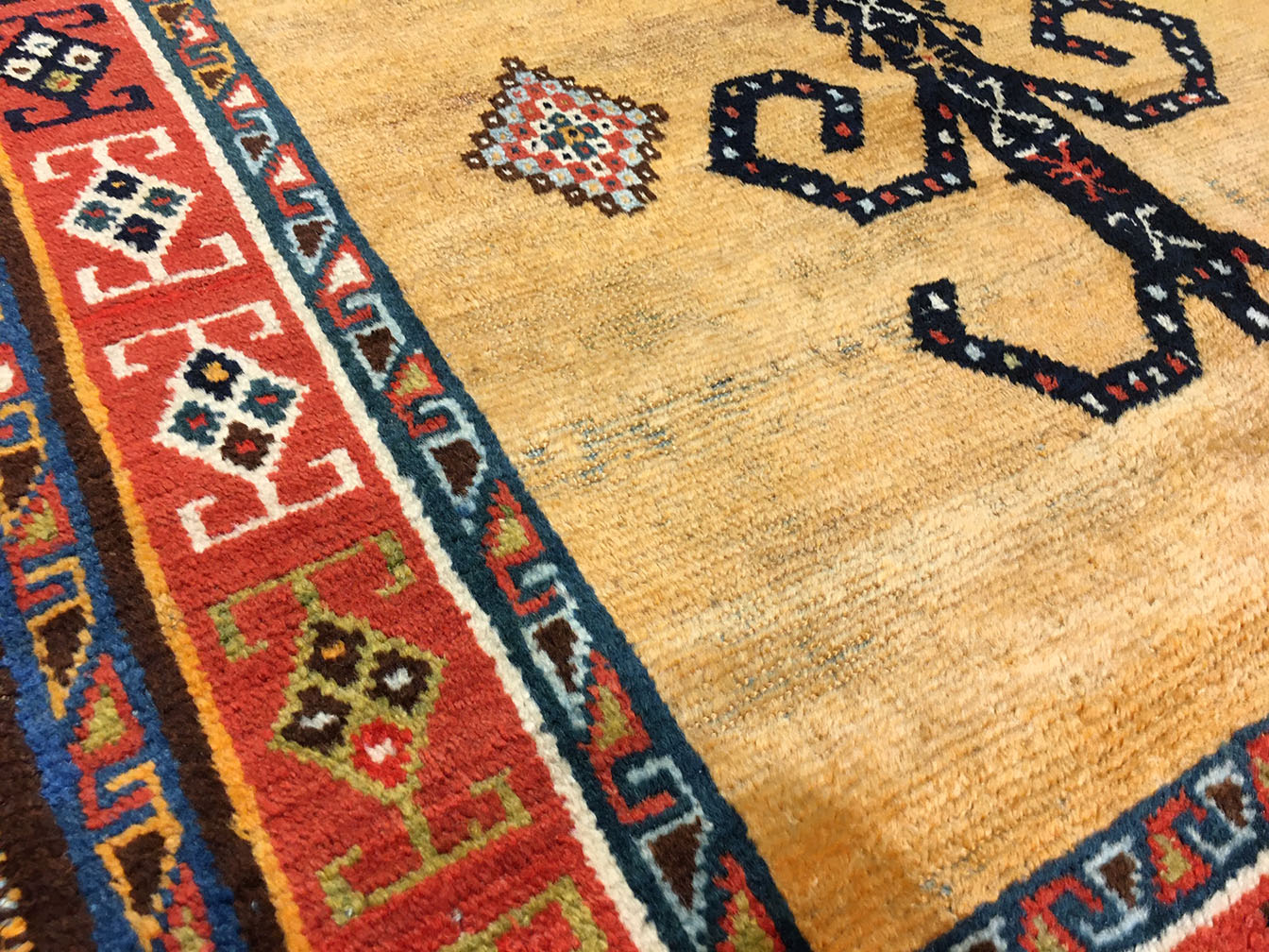Bazar Oriental Rugs Antique Gabbeh Rug 4'1'' X 6'8'', Item 80123