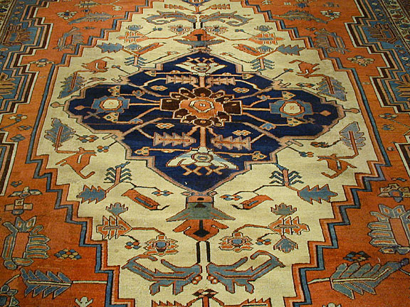 Antique heriz Carpet - # 3067