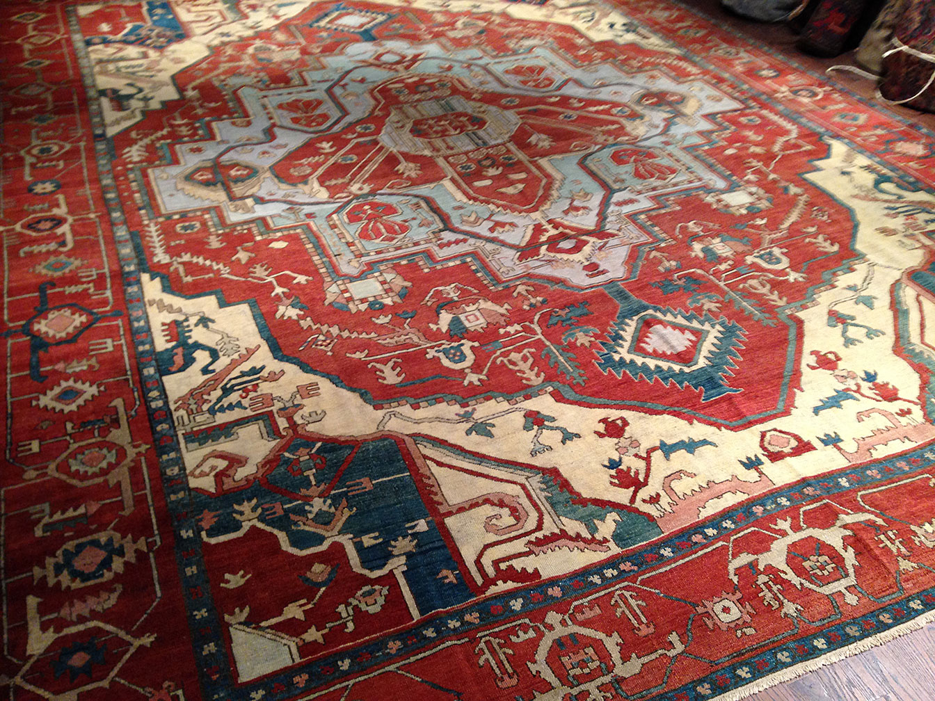 Antique heriz Carpet - # 9589