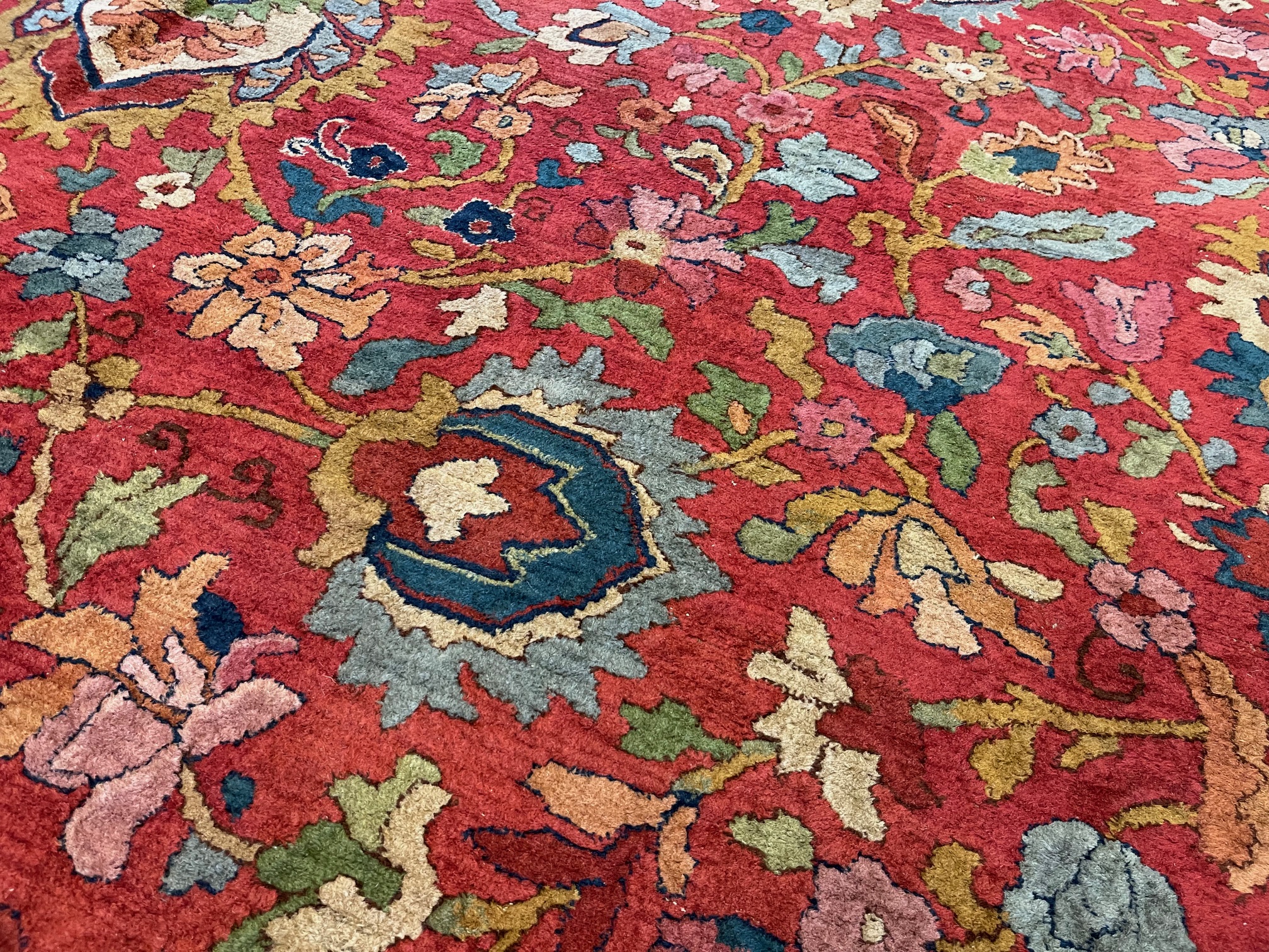 Antique hooked Carpet - # 57777