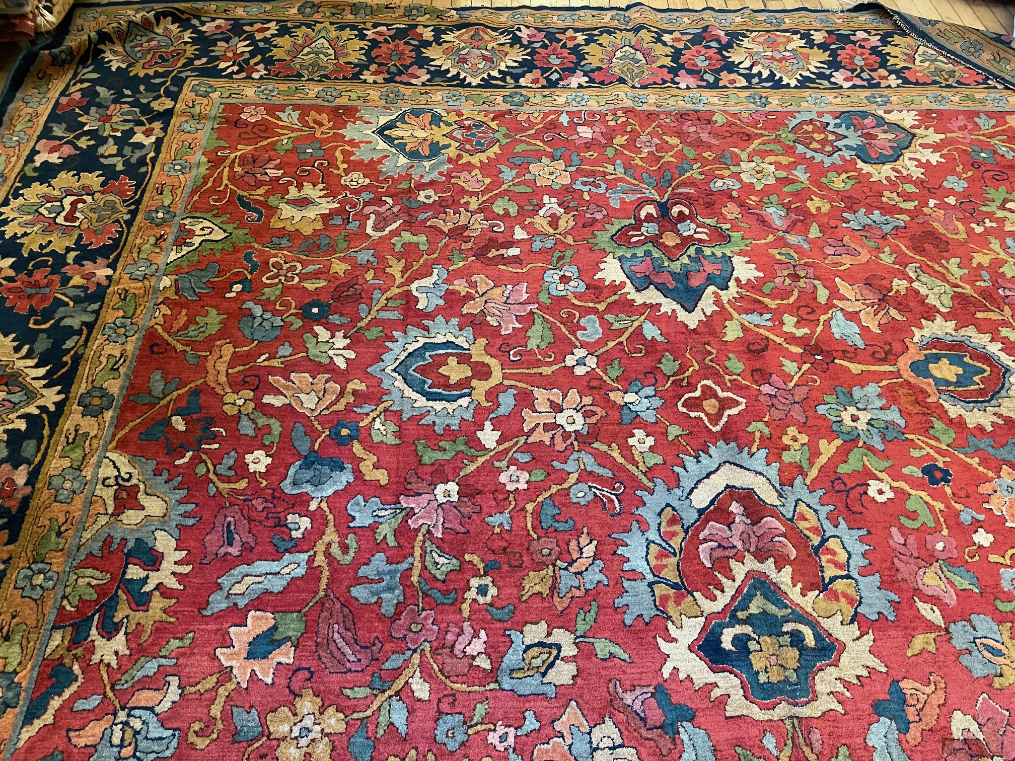 Antique hooked Carpet - # 57777