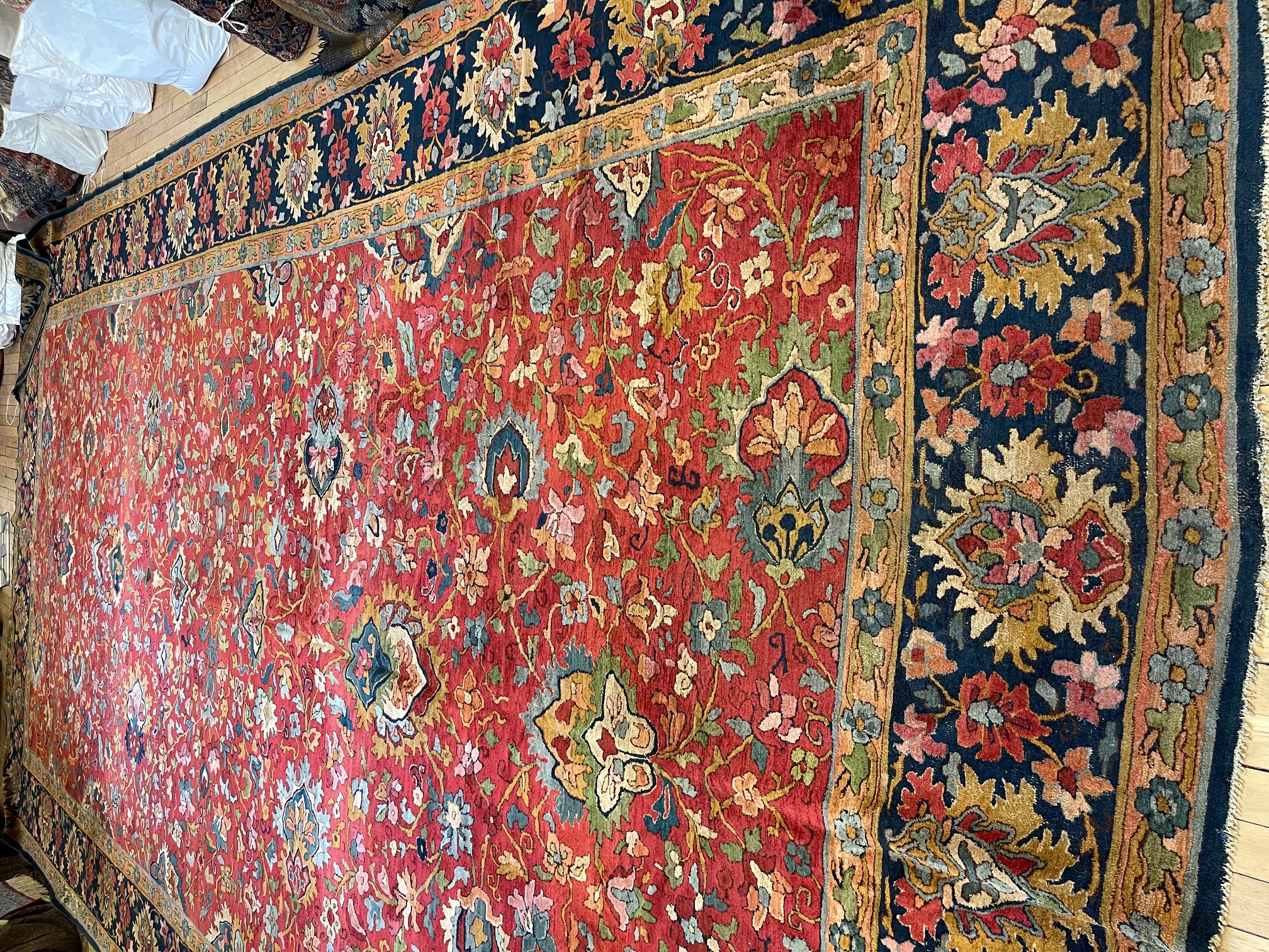 Antique hooked Carpet - # 57777