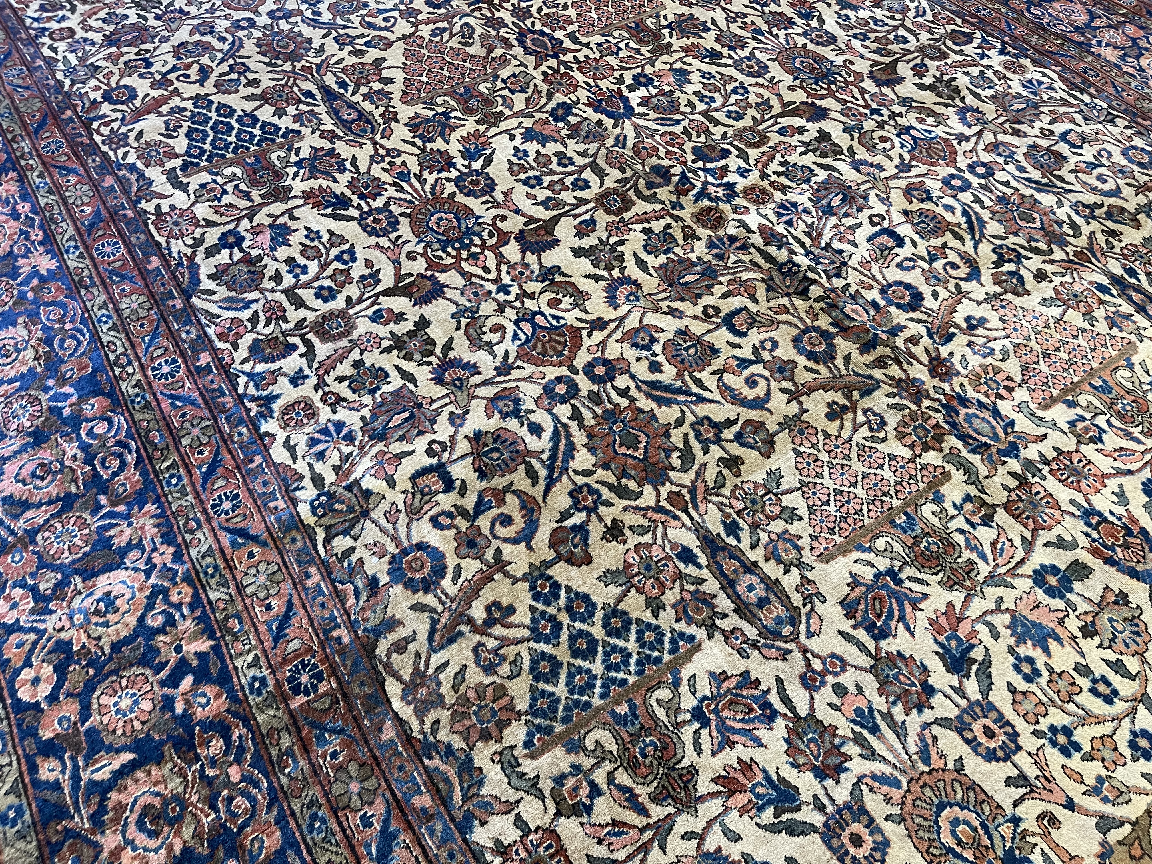 Antique kashan Carpet - # 78230
