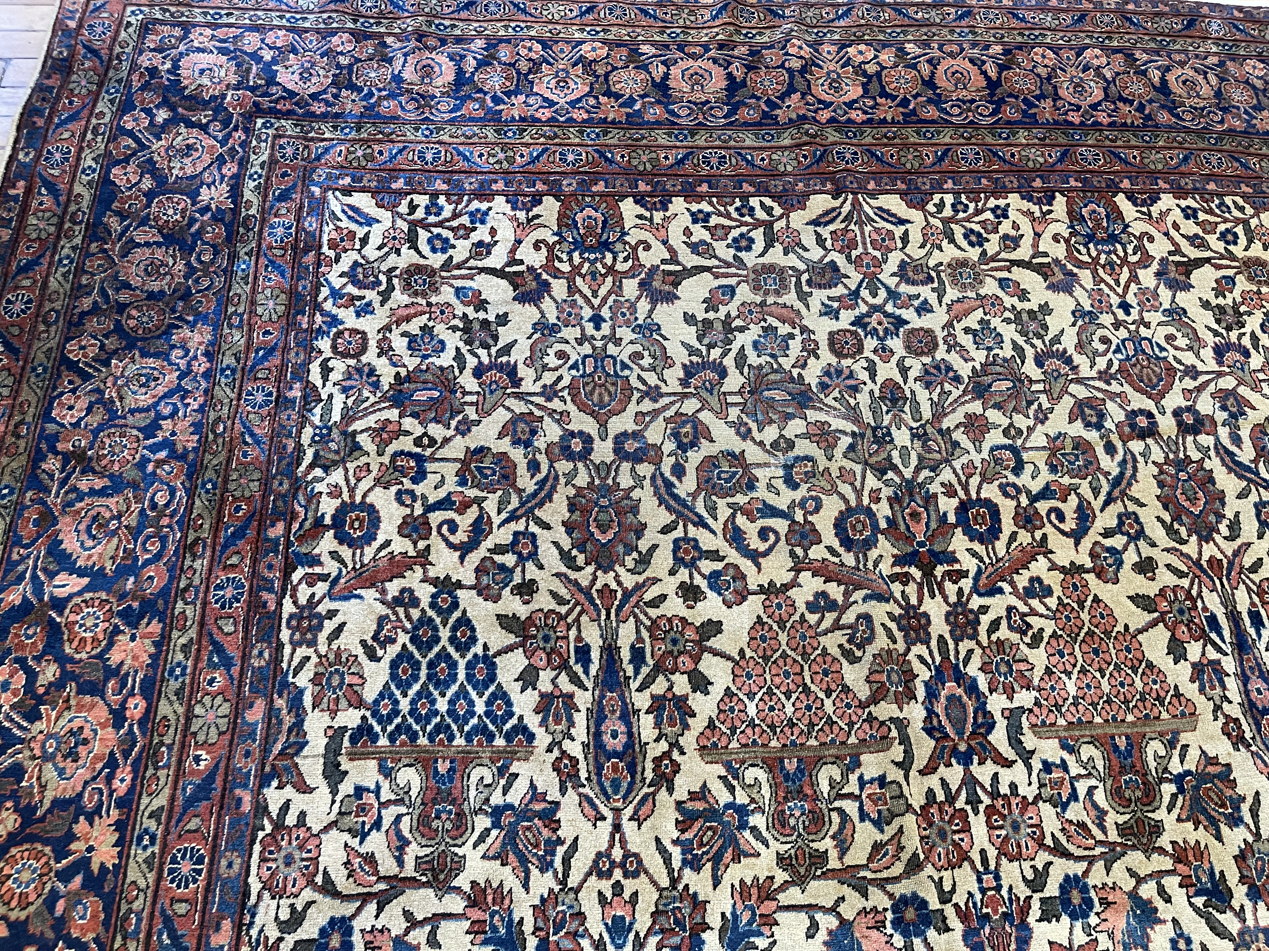 Antique kashan Carpet - # 78230