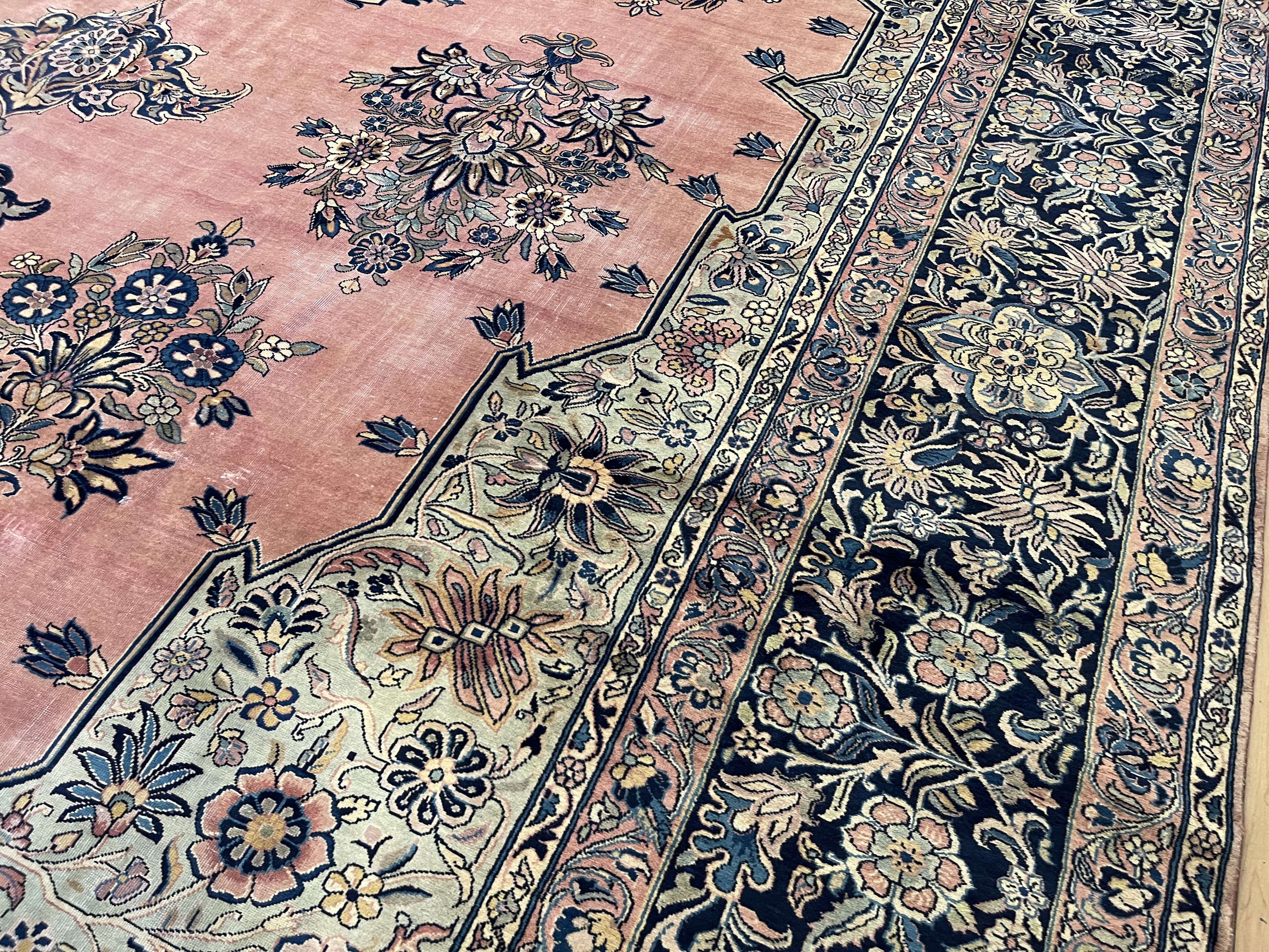 Antique kashan Carpet - # 78245