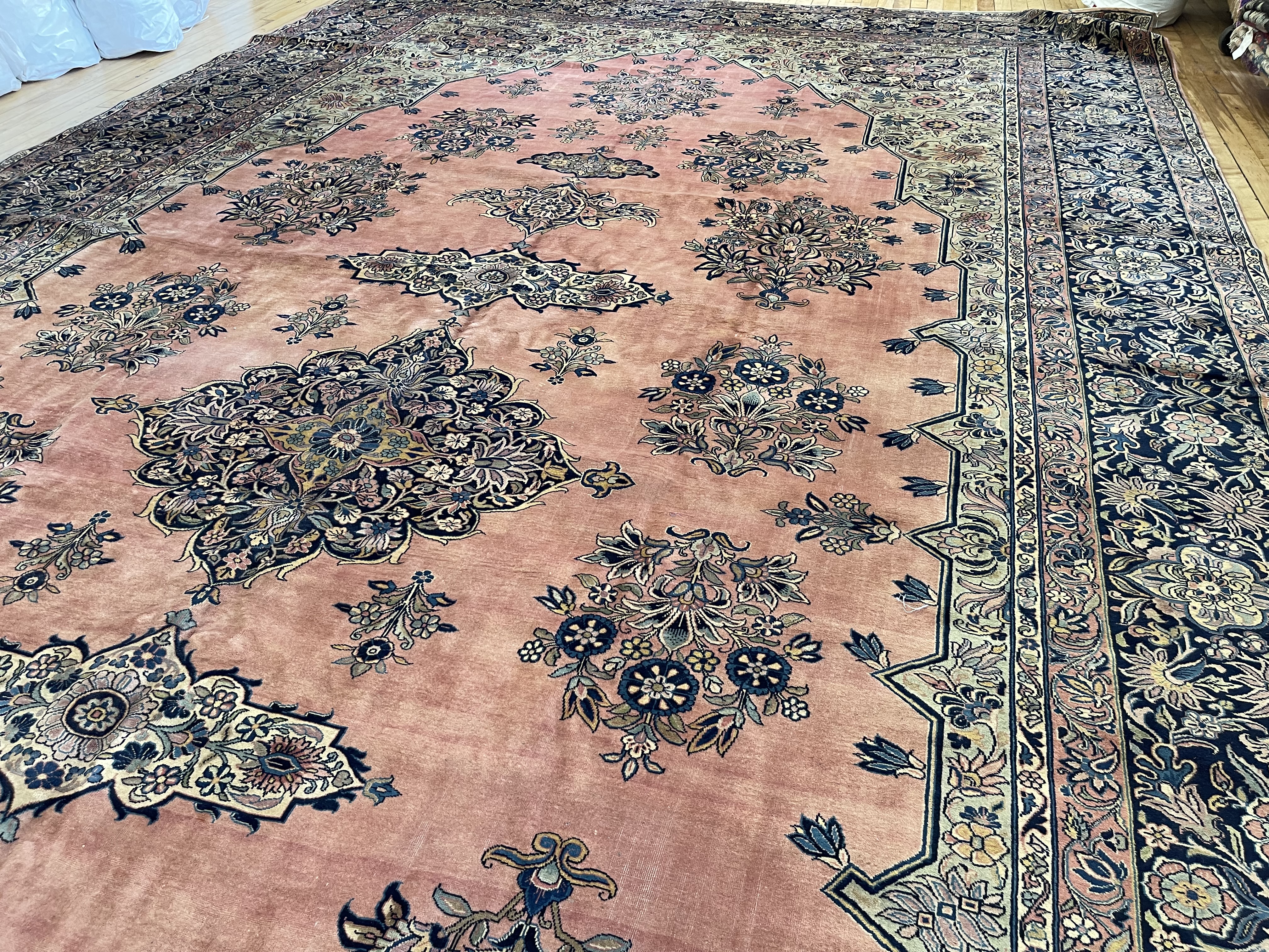 Antique kashan Carpet - # 78245