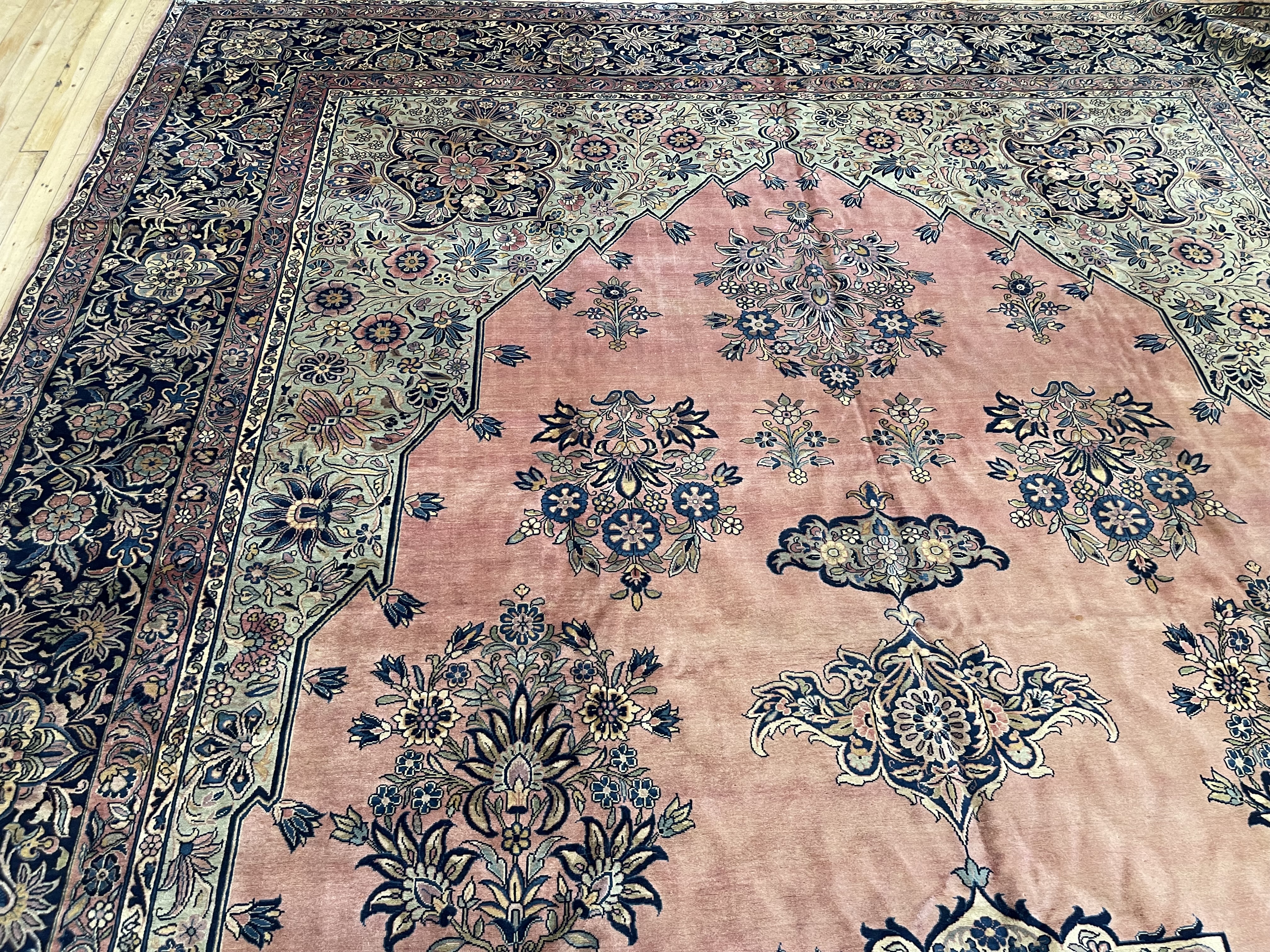 Antique kashan Carpet - # 78245