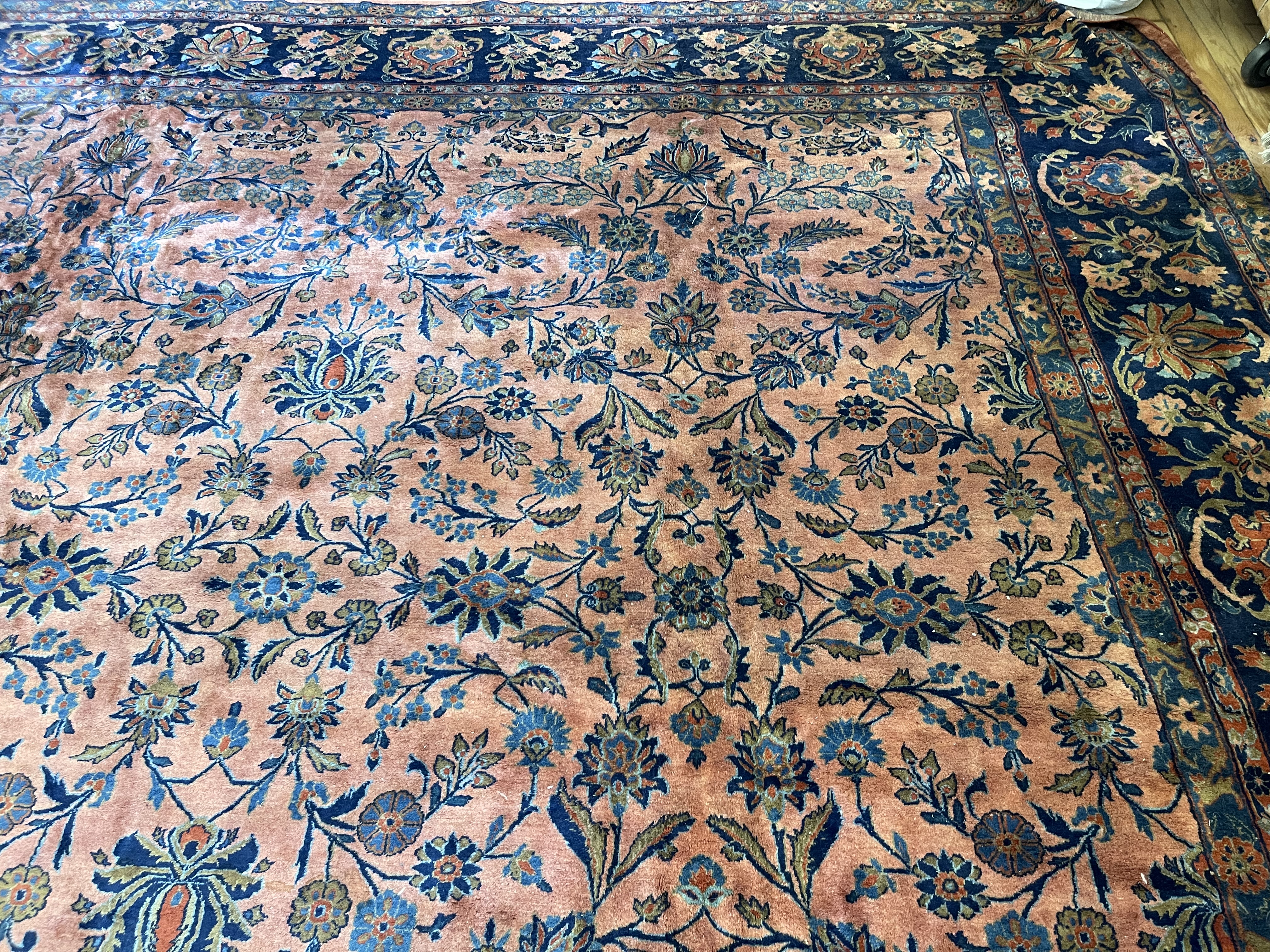 Antique kashan Carpet - # 78254