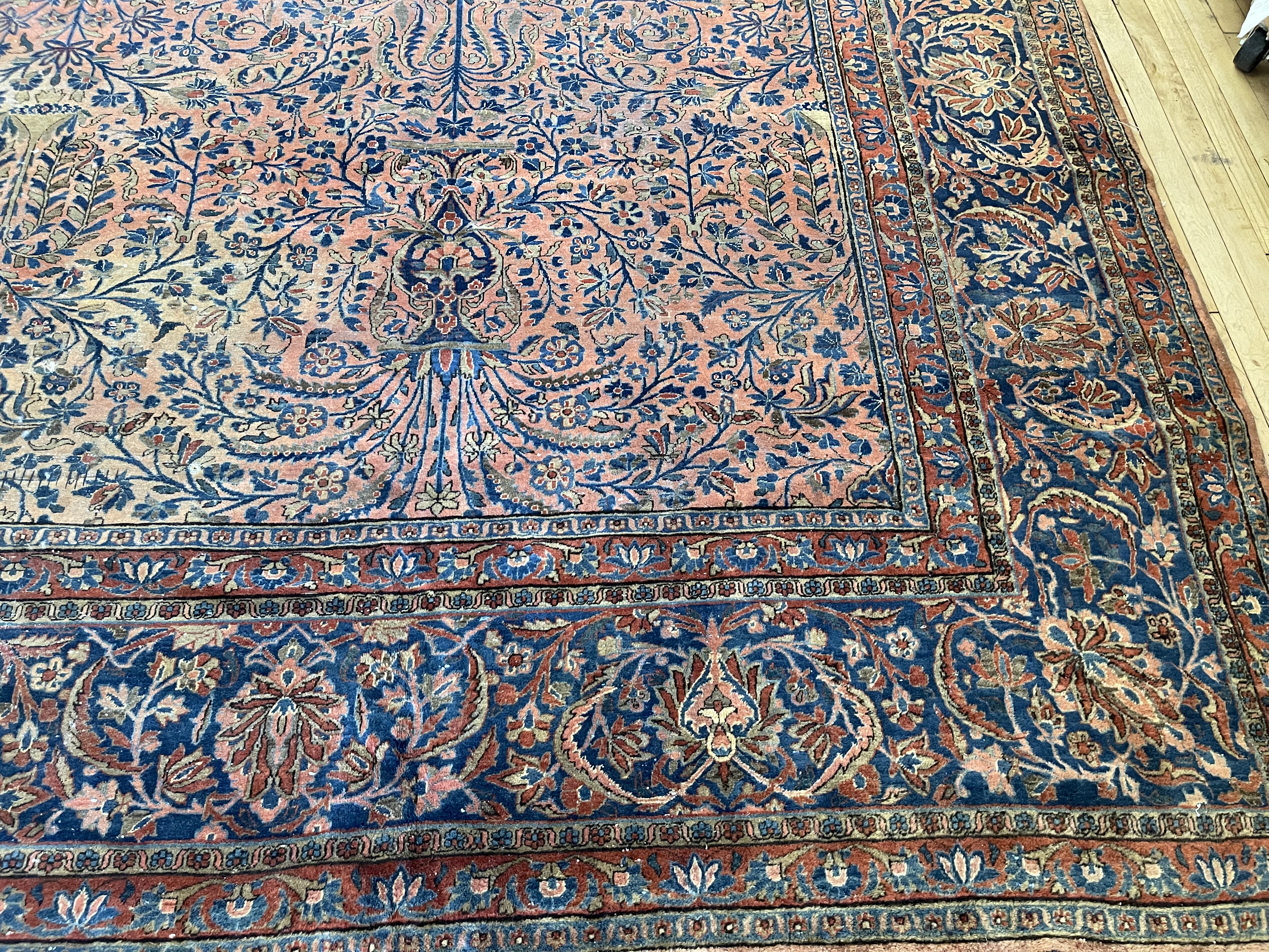 Antique kashan Carpet - # 78317