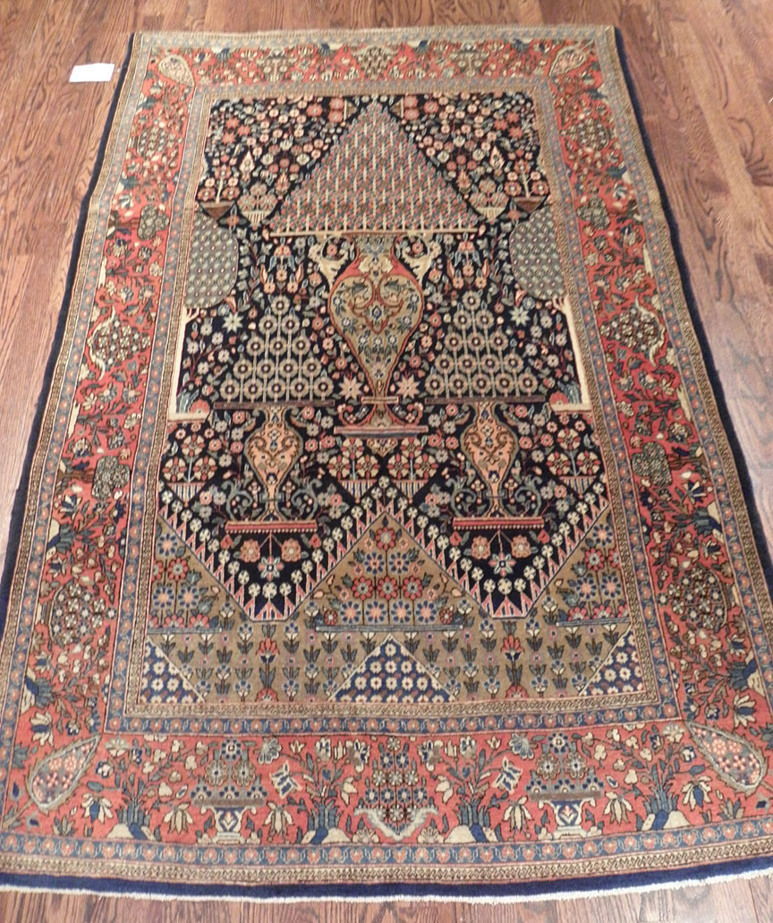 Bazar Oriental Rugs - Metropolitancarpet.com: Antique Kashan, Dabir Rug