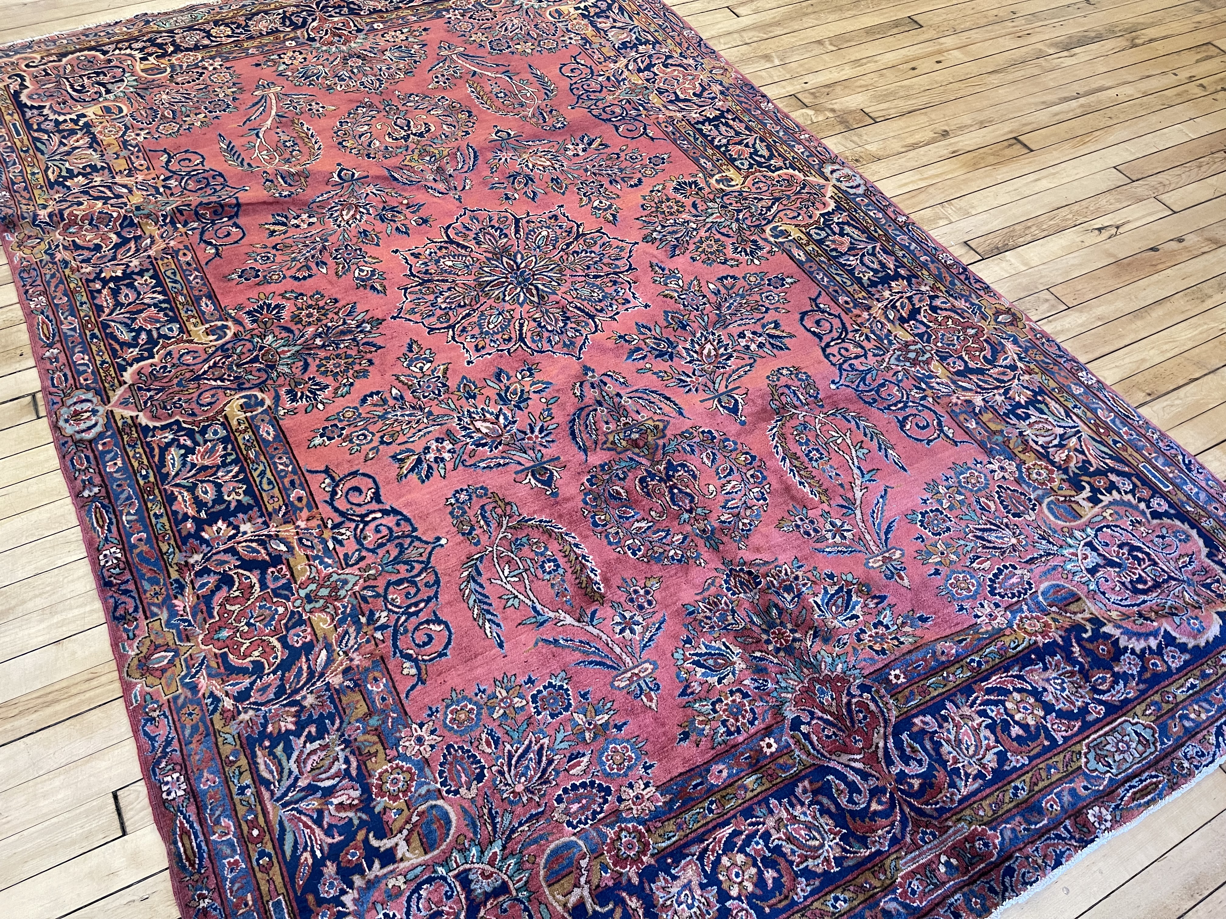 Antique kashan Rug - # 78229