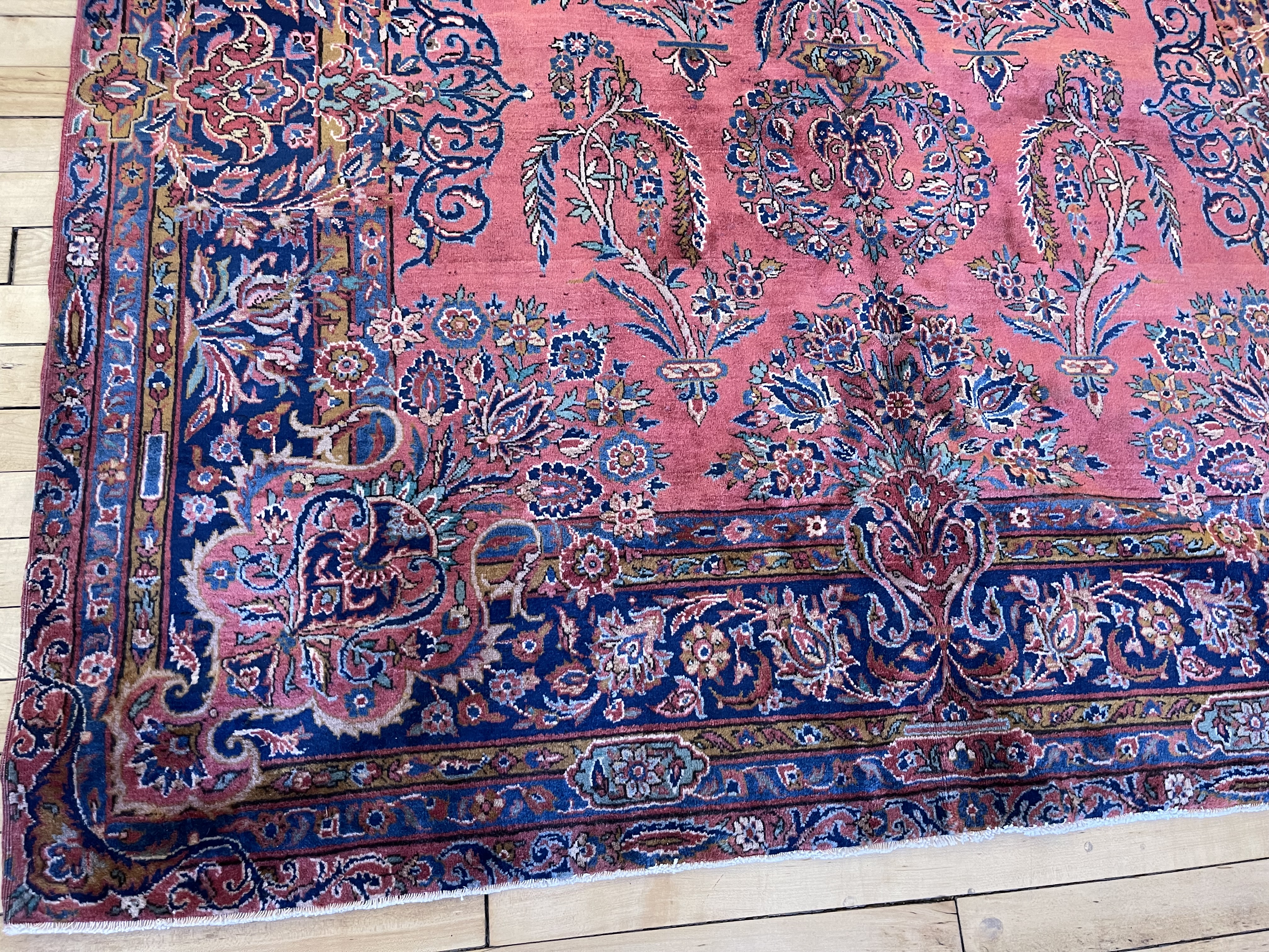 Antique kashan Rug - # 78229