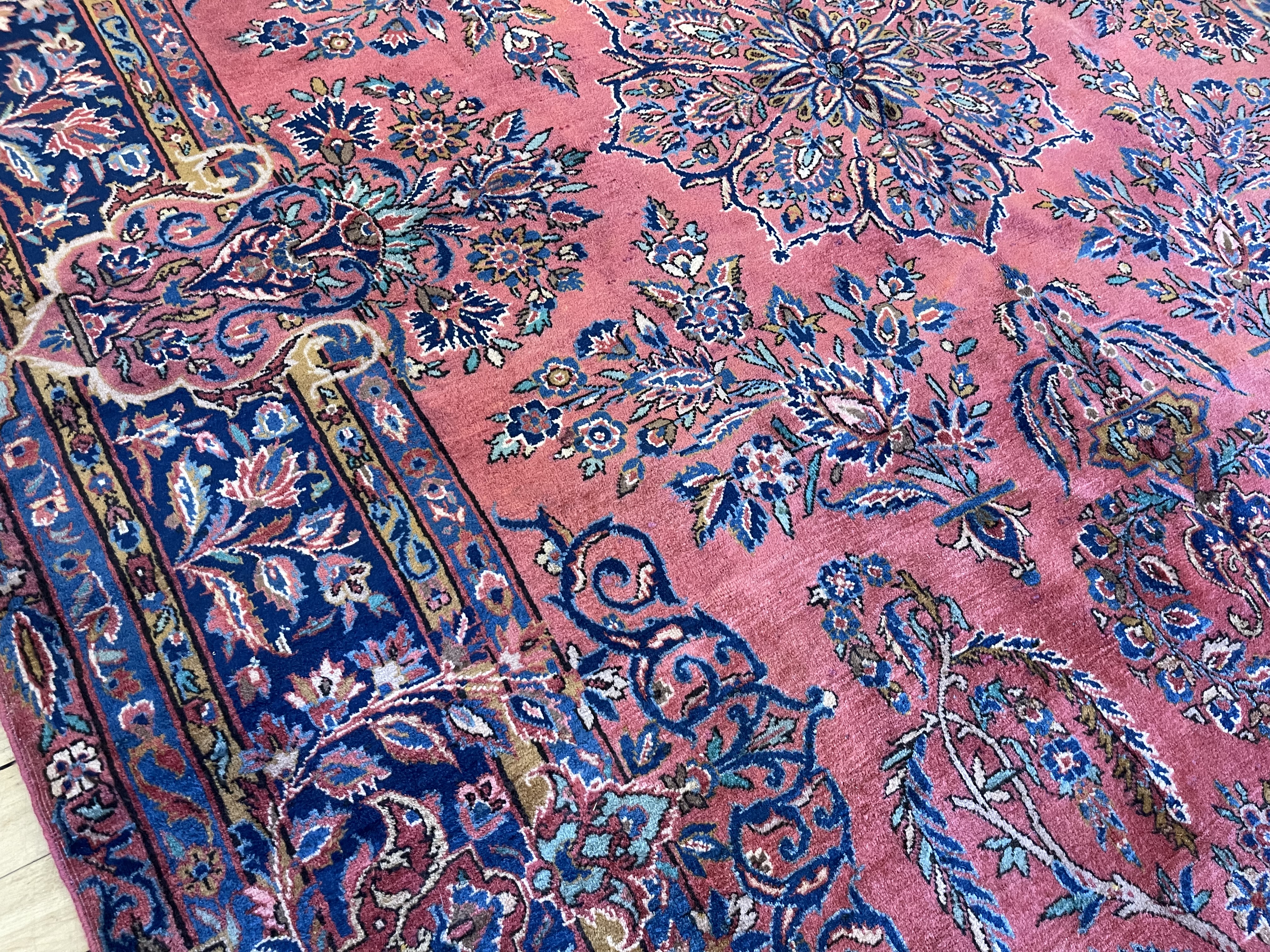 Antique kashan Rug - # 78229