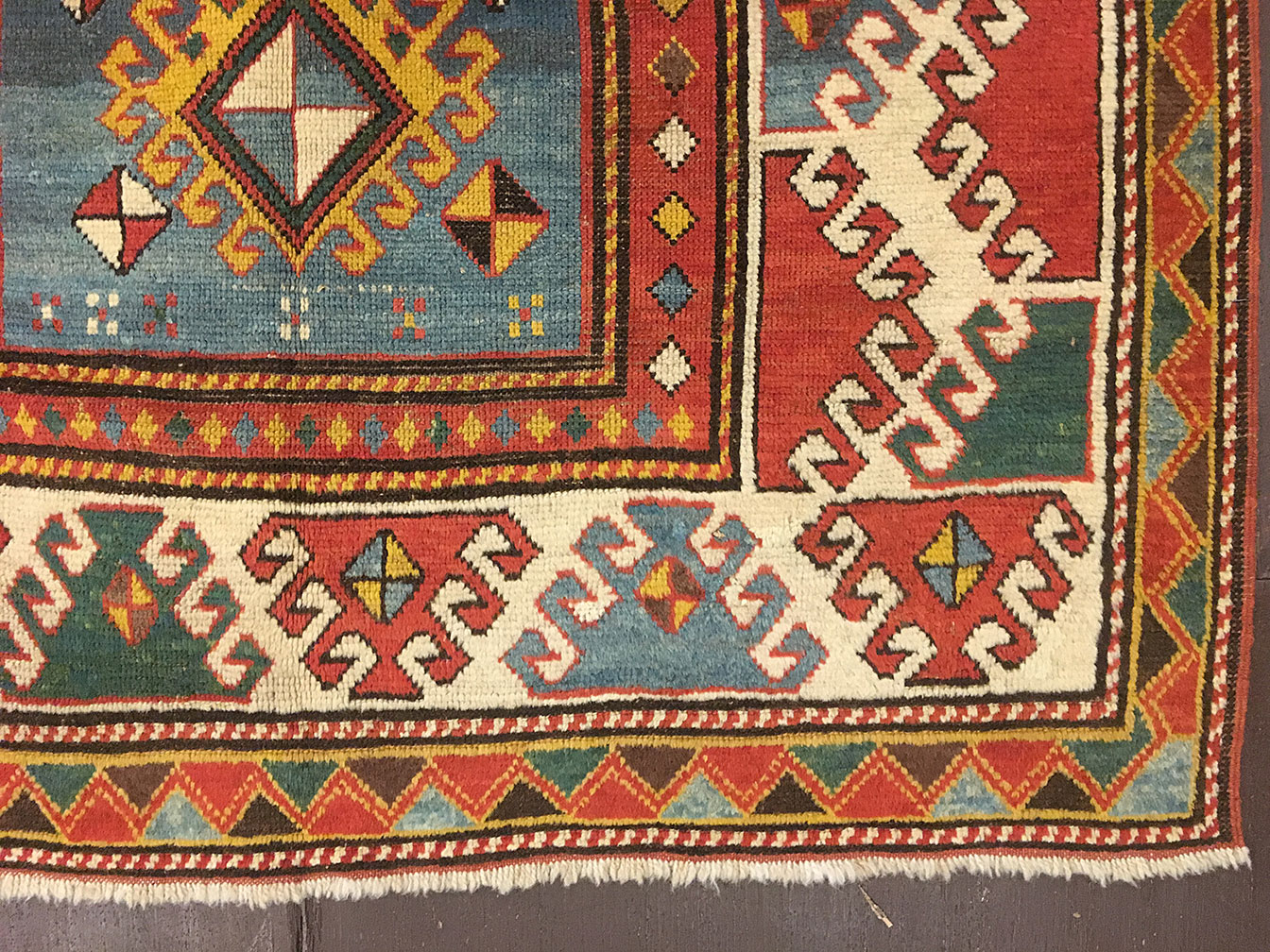 Antique kazak, bordjaloo Rug - # 4425