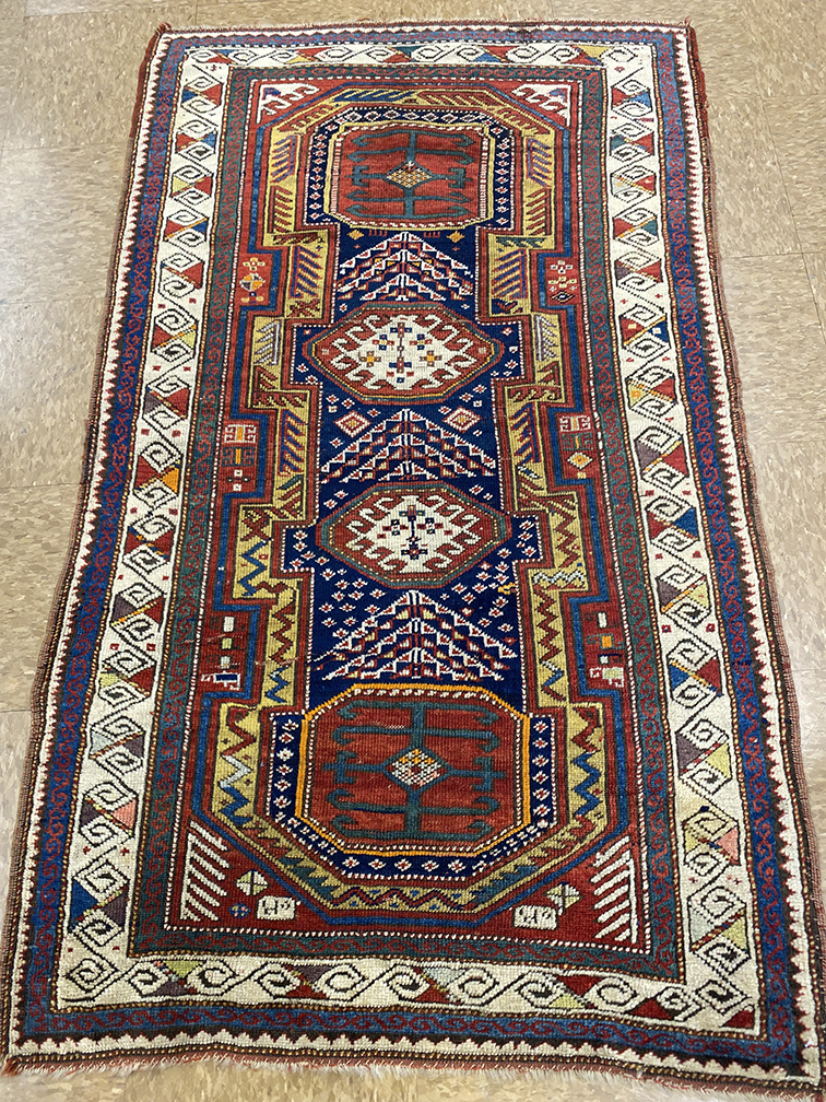 Antique kazak Rug - # 58141