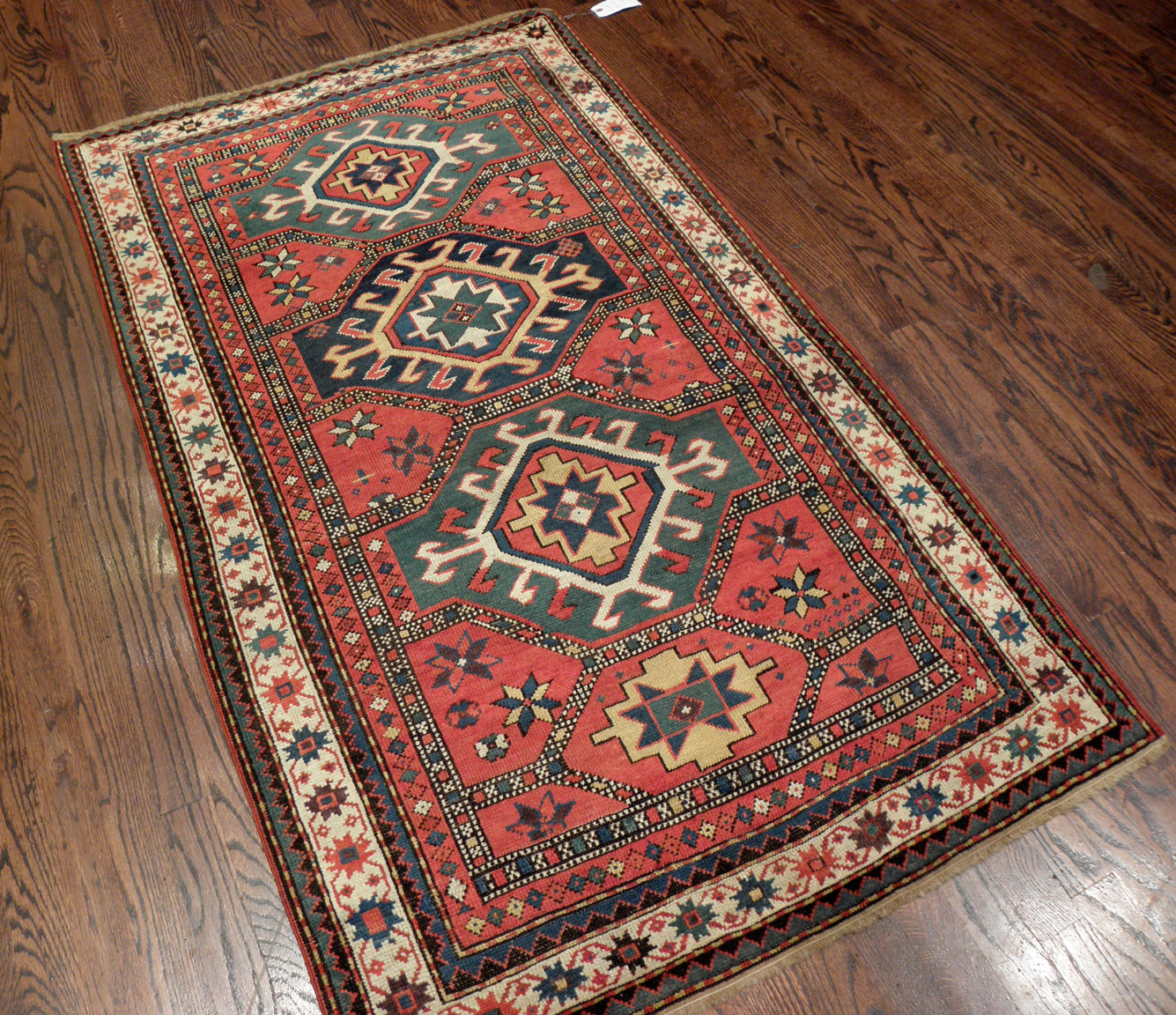 Antique kazak Rug - # 7335