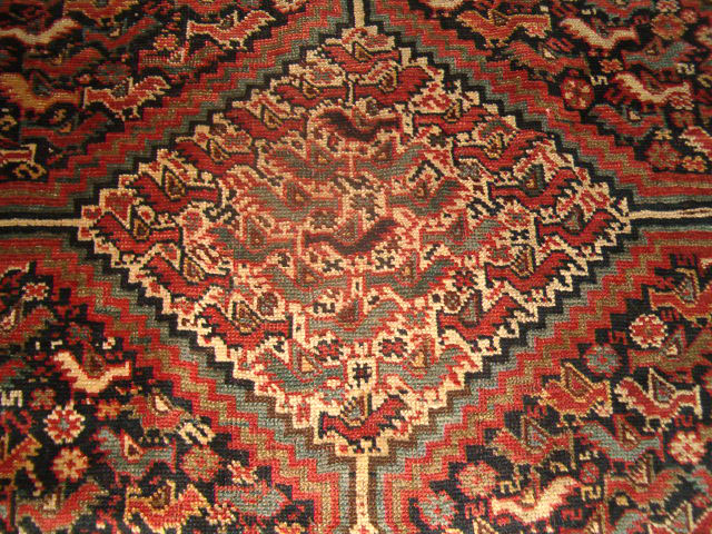 Antique khamseh Rug - # 5895