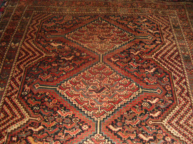 Antique khamseh Rug - # 5895