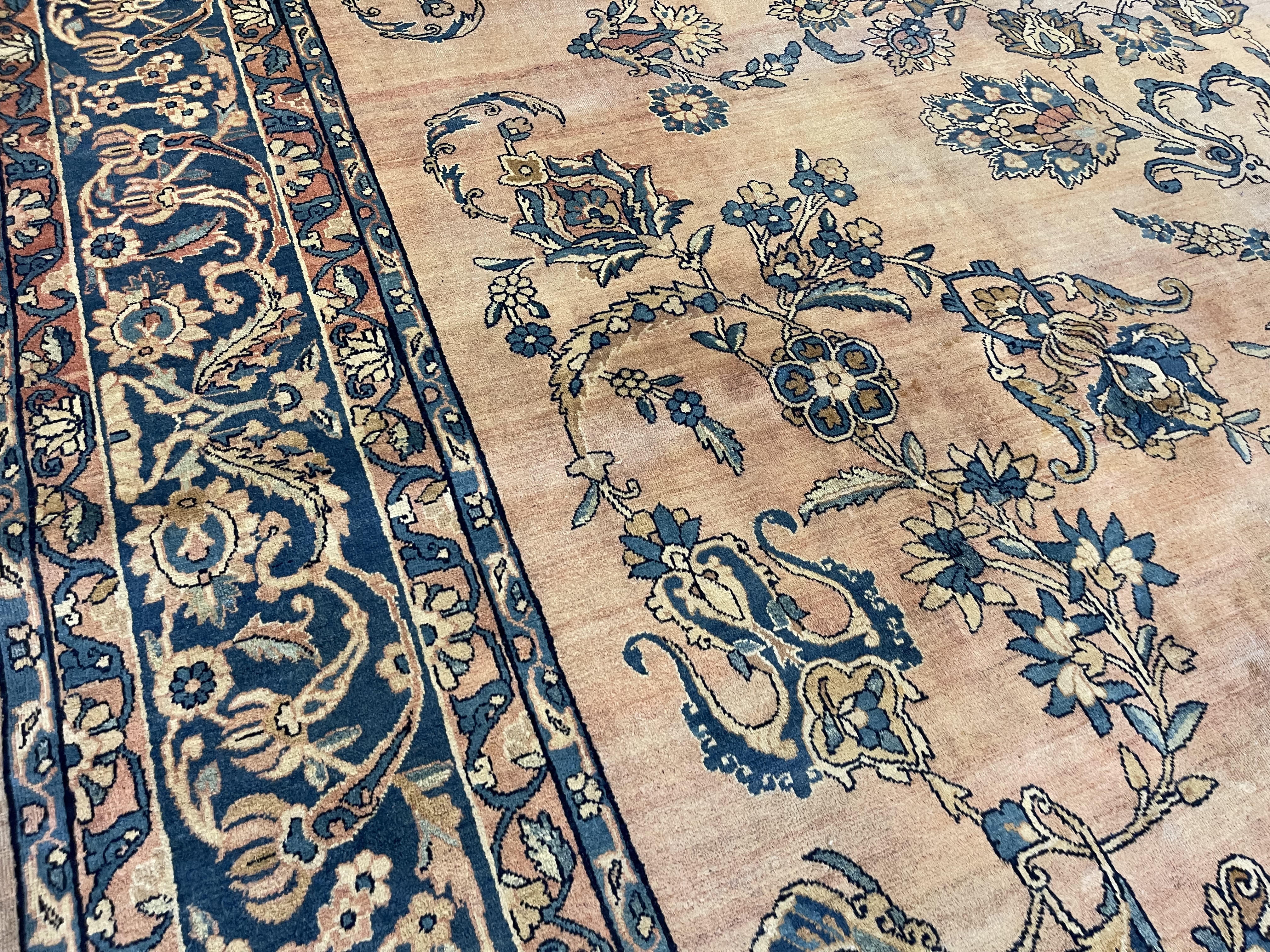 Antique kirman Carpet - # 78351