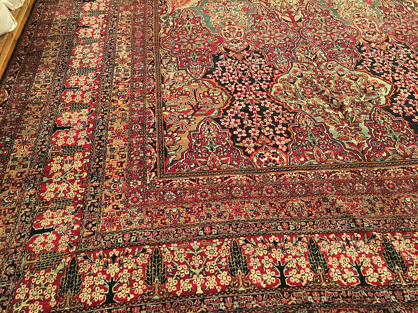 Antique kirman, lavar Carpet - # 52405