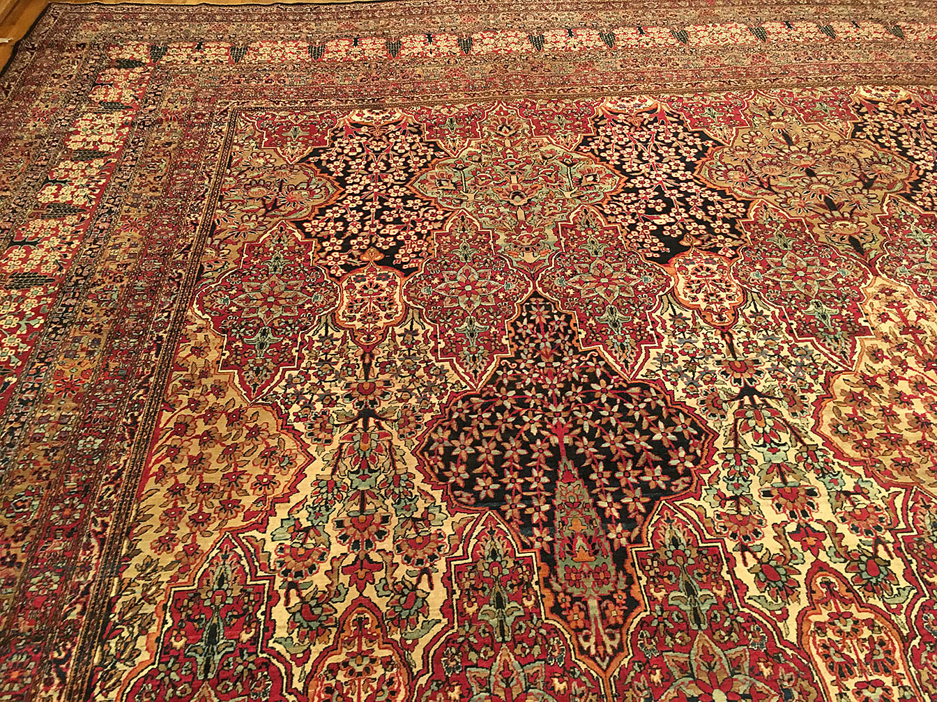 Antique kirman, lavar Carpet - # 52405