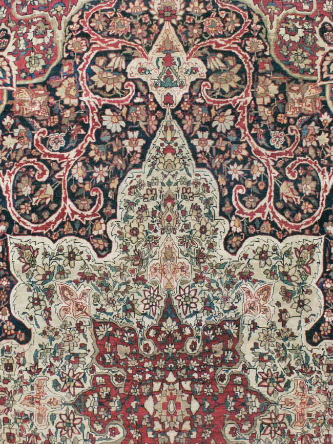 Antique kirman, lavar Carpet - # 57937