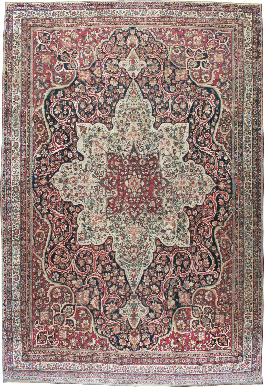 Antique kirman, lavar Carpet - # 57937