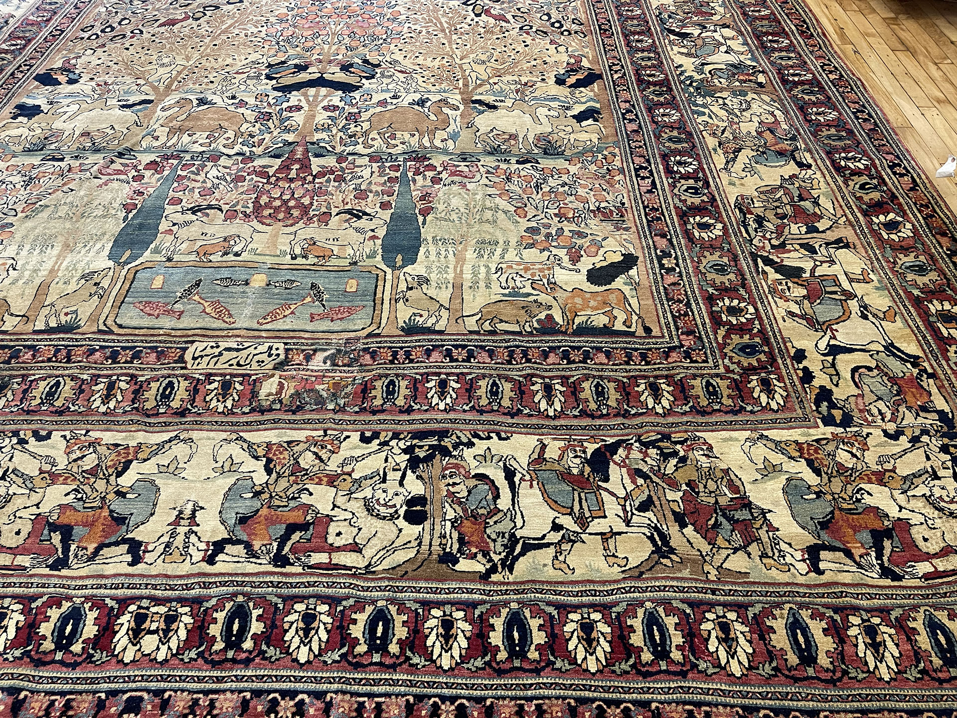 Antique kirman, lavar Carpet - # 58195