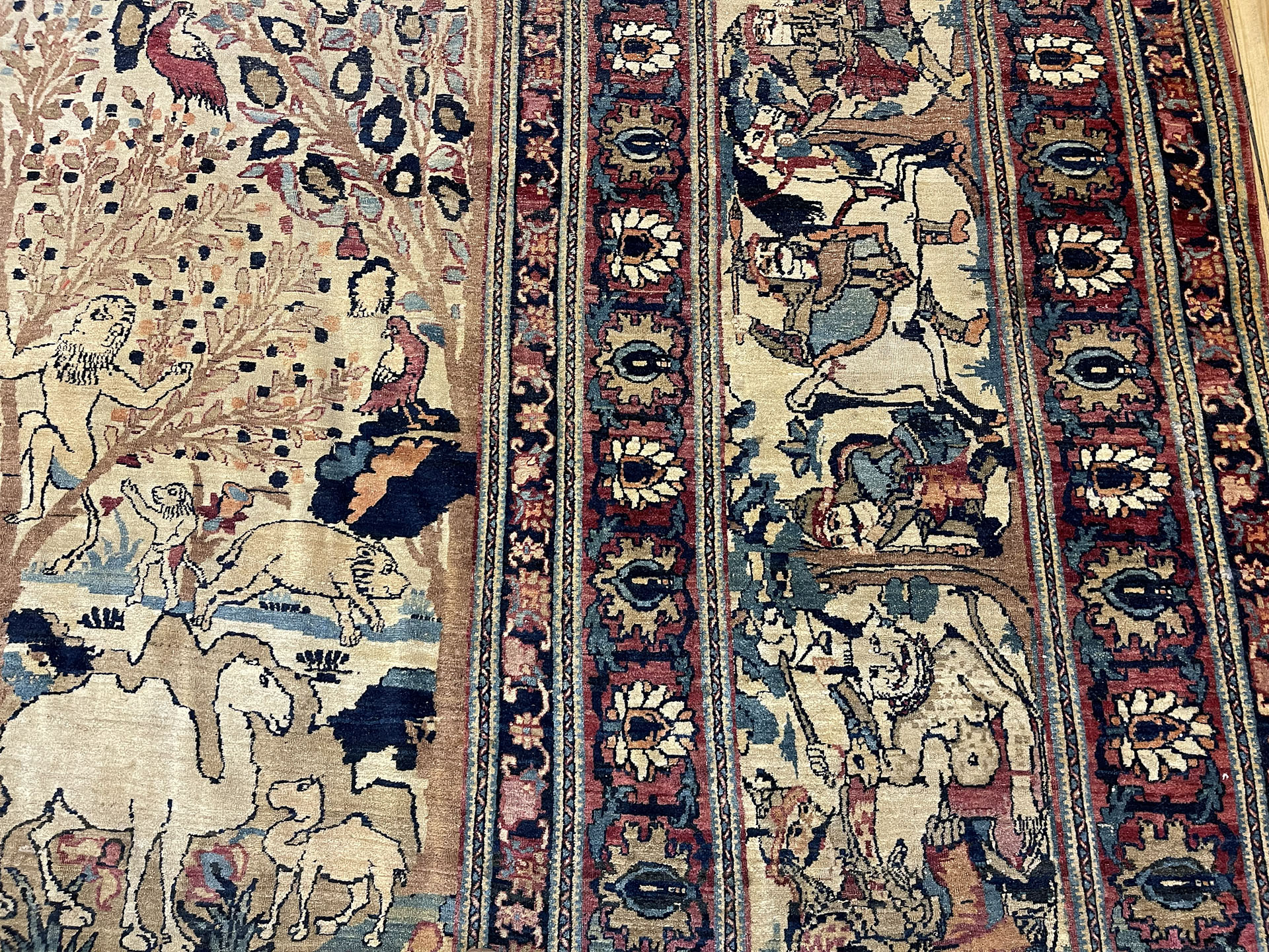 Antique kirman, lavar Carpet - # 58195