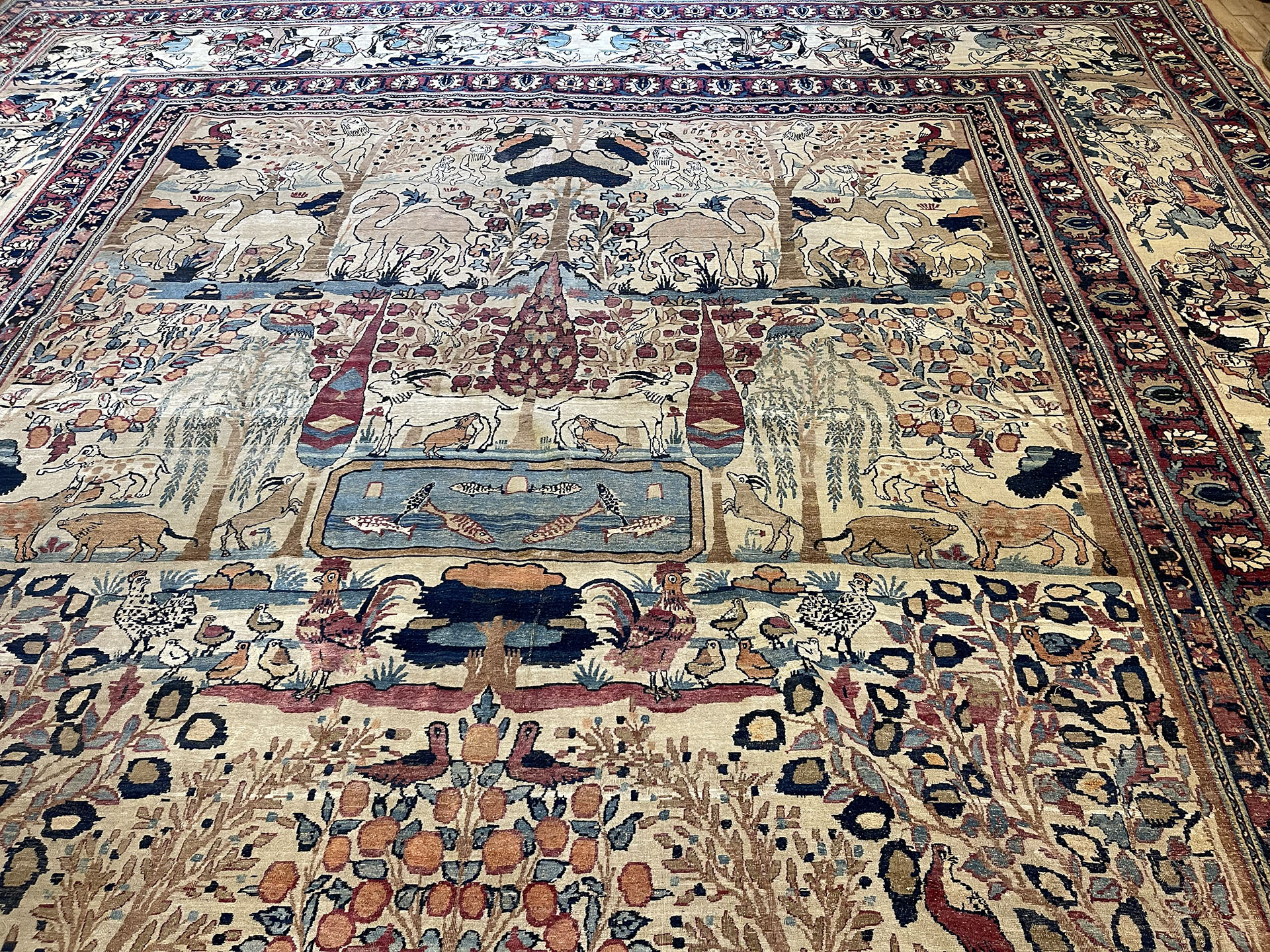 Antique kirman, lavar Carpet - # 58195