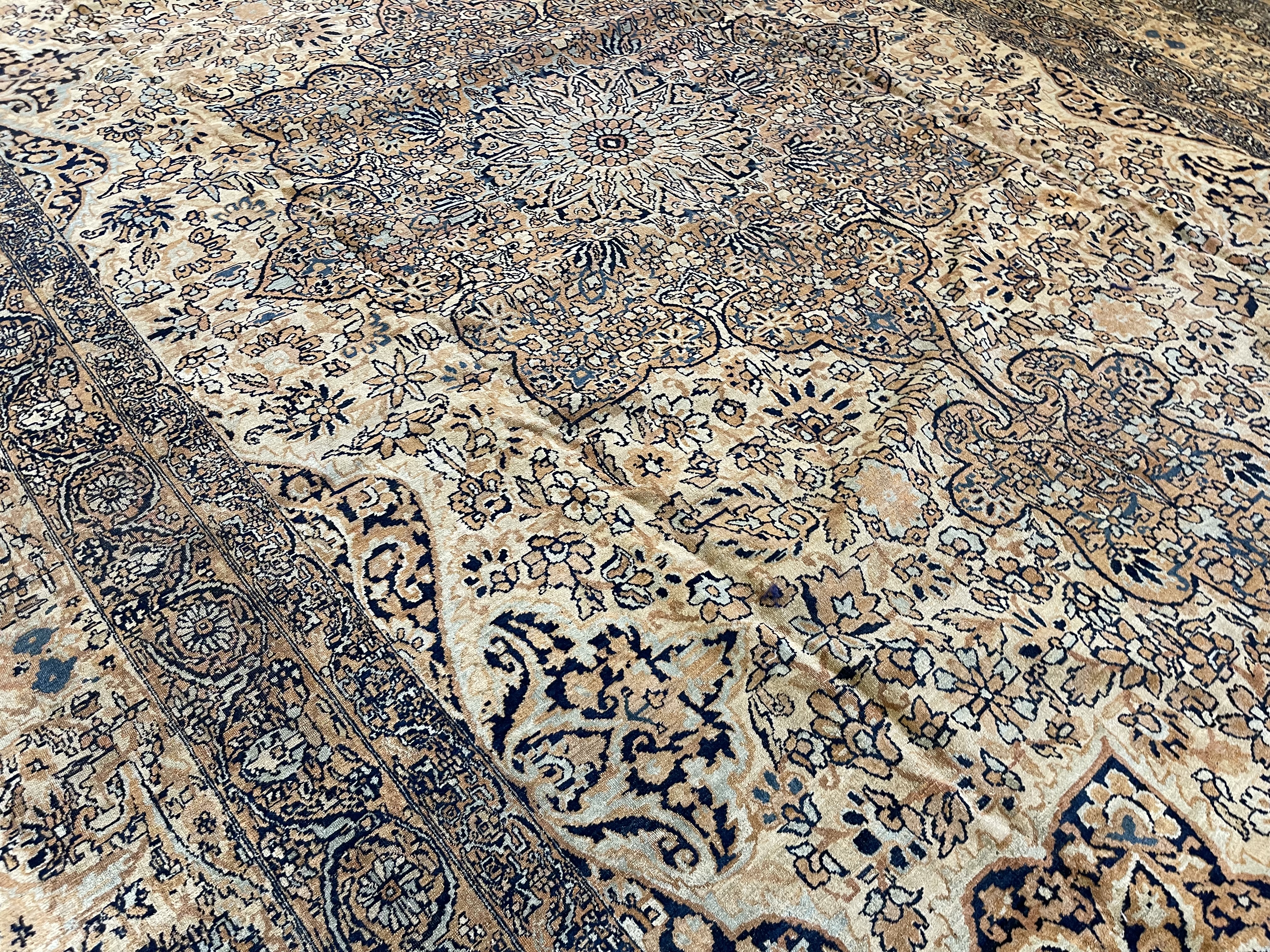 Antique kirman lavar Carpet - # 78257