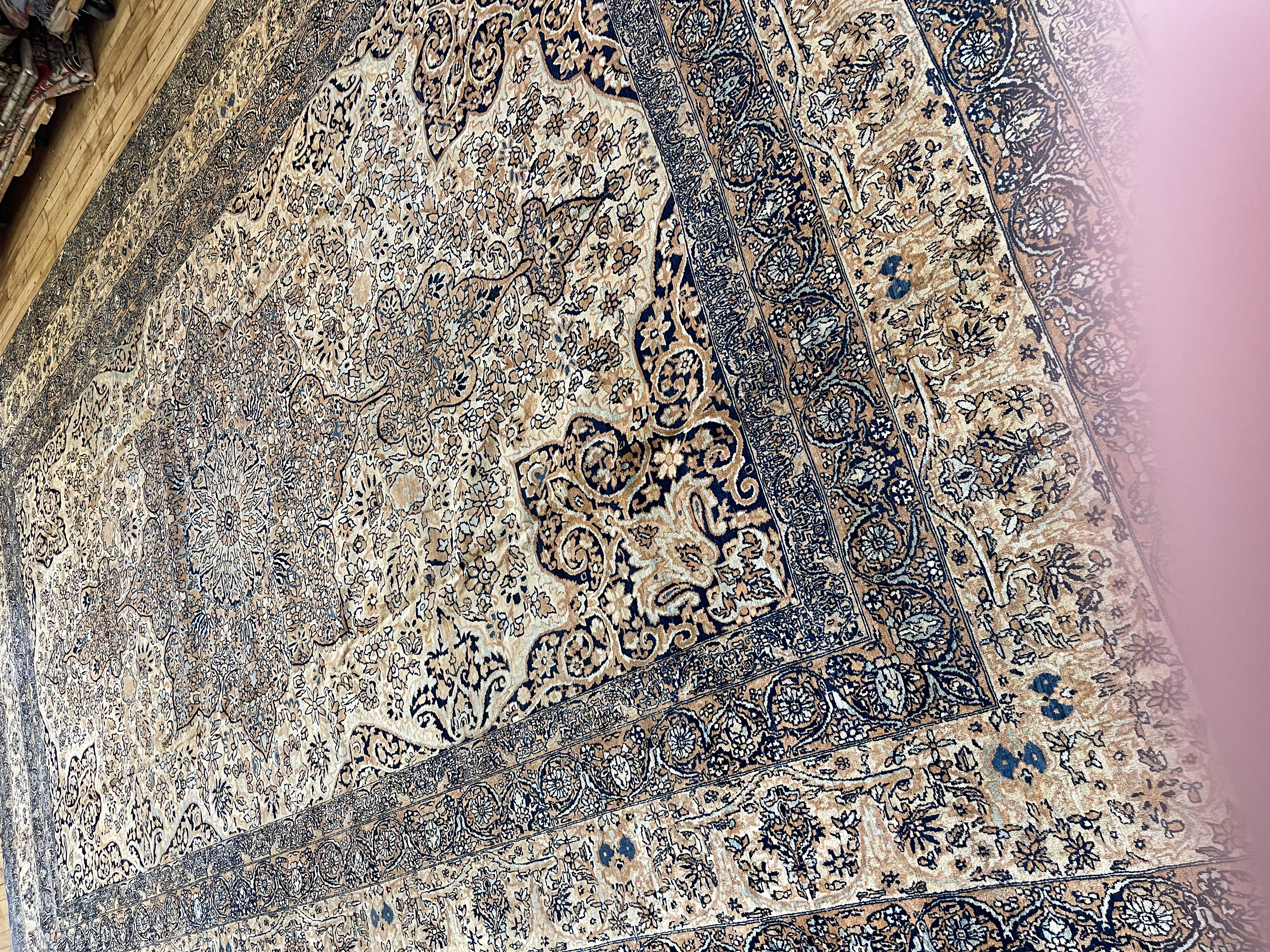 Antique kirman lavar Carpet - # 78257