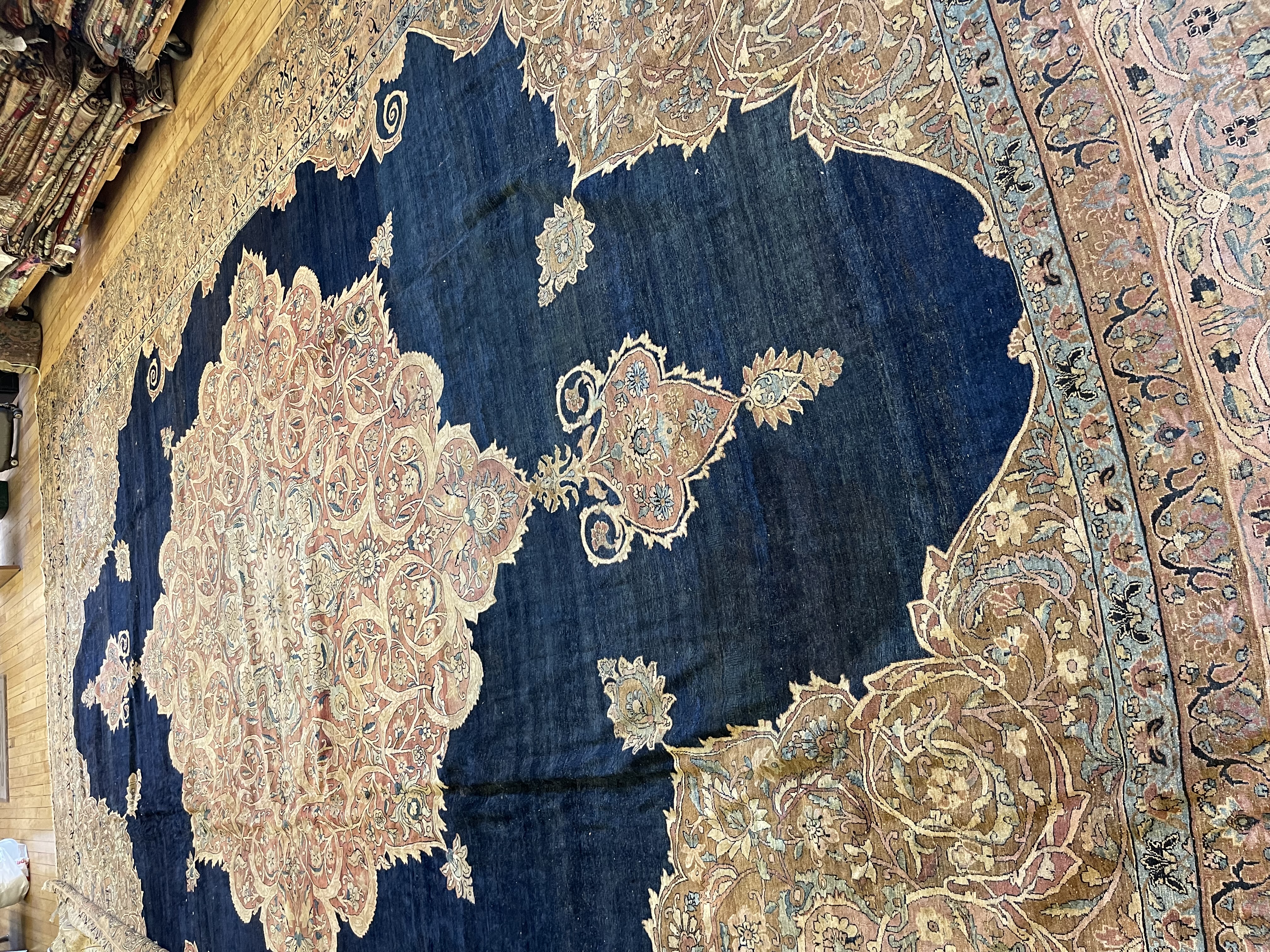 Antique kirman, lavar Carpet - # 78302