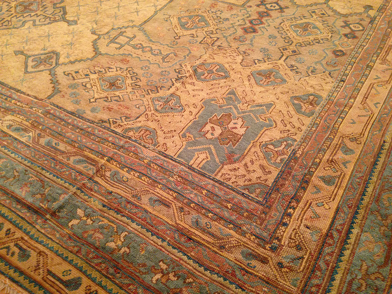 Antique oushak Carpet - # 50487