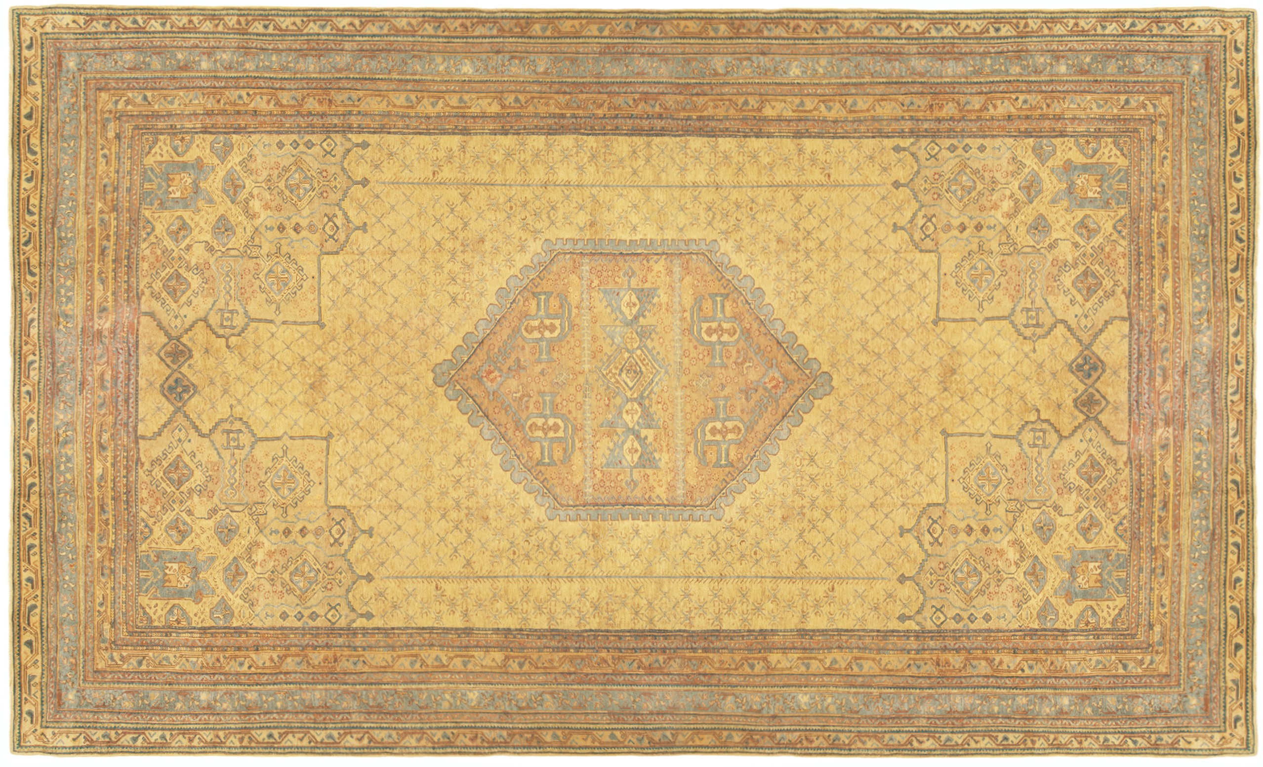 Antique oushak Carpet - # 50487