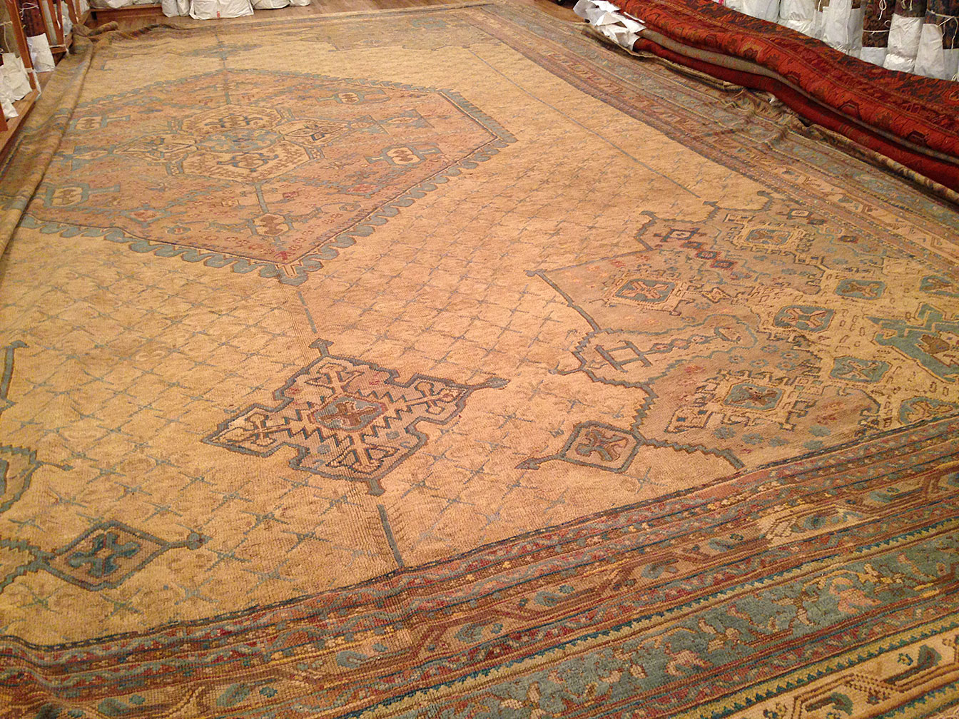 Antique oushak Carpet - # 50487