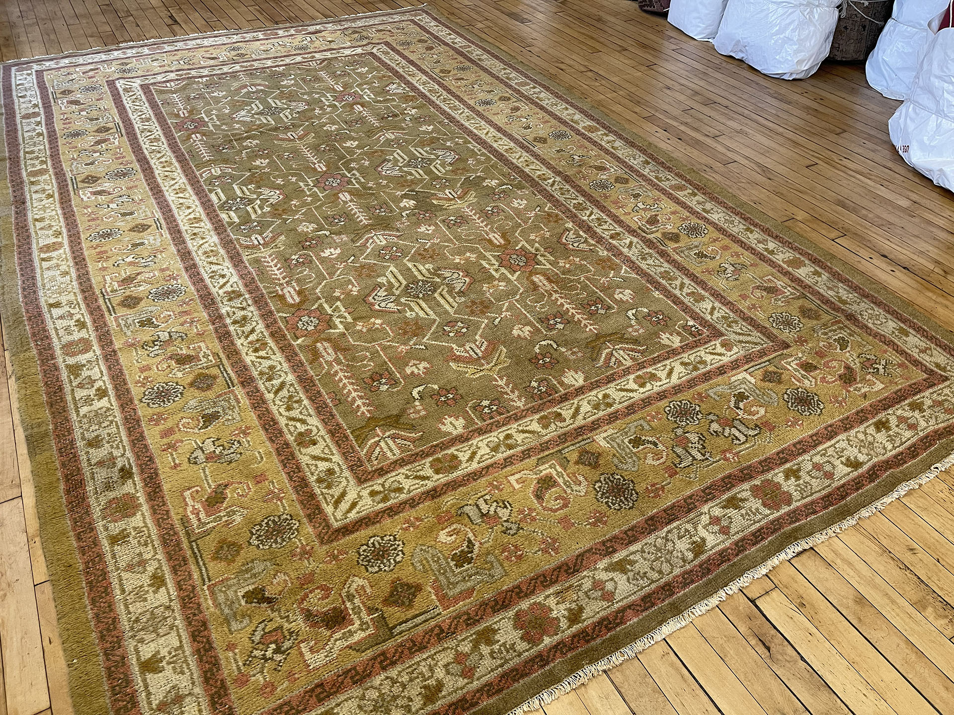 Antique oushak Carpet - # 58269