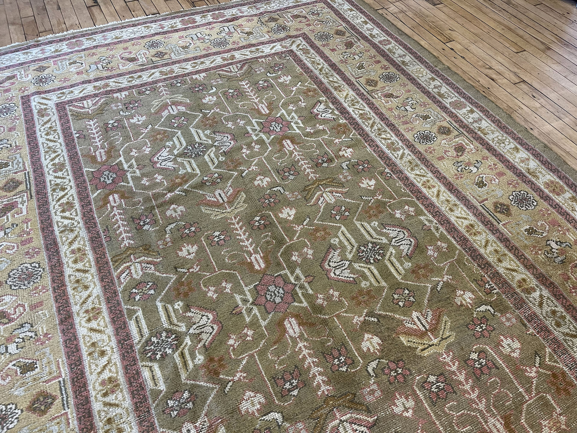 Antique oushak Carpet - # 58269