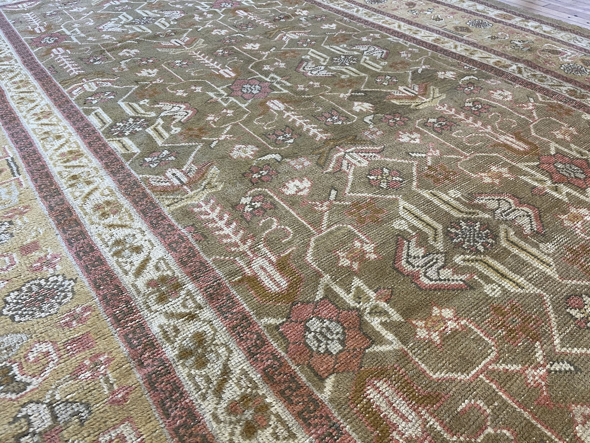 Antique oushak Carpet - # 58269