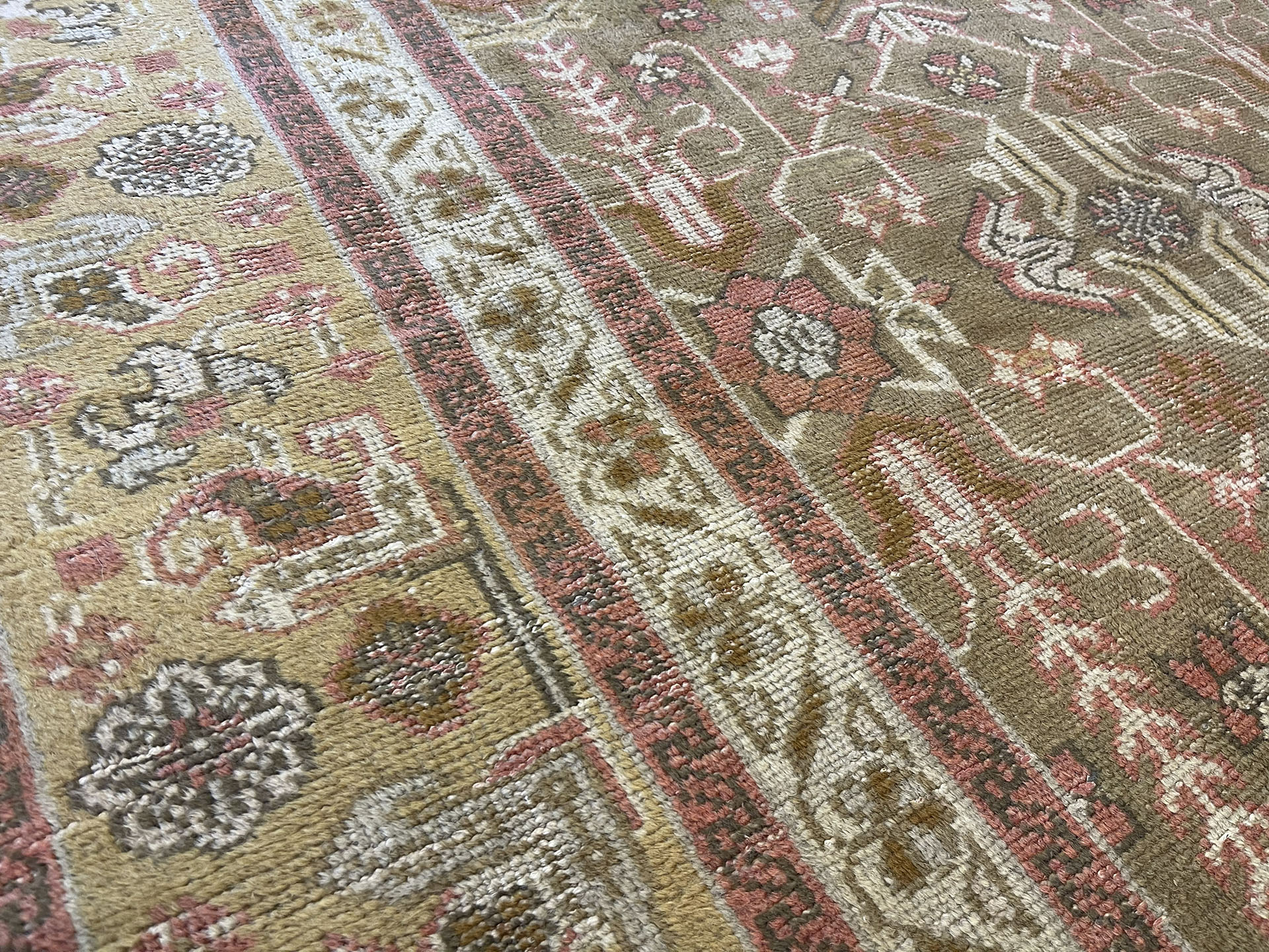 Antique oushak Carpet - # 58269