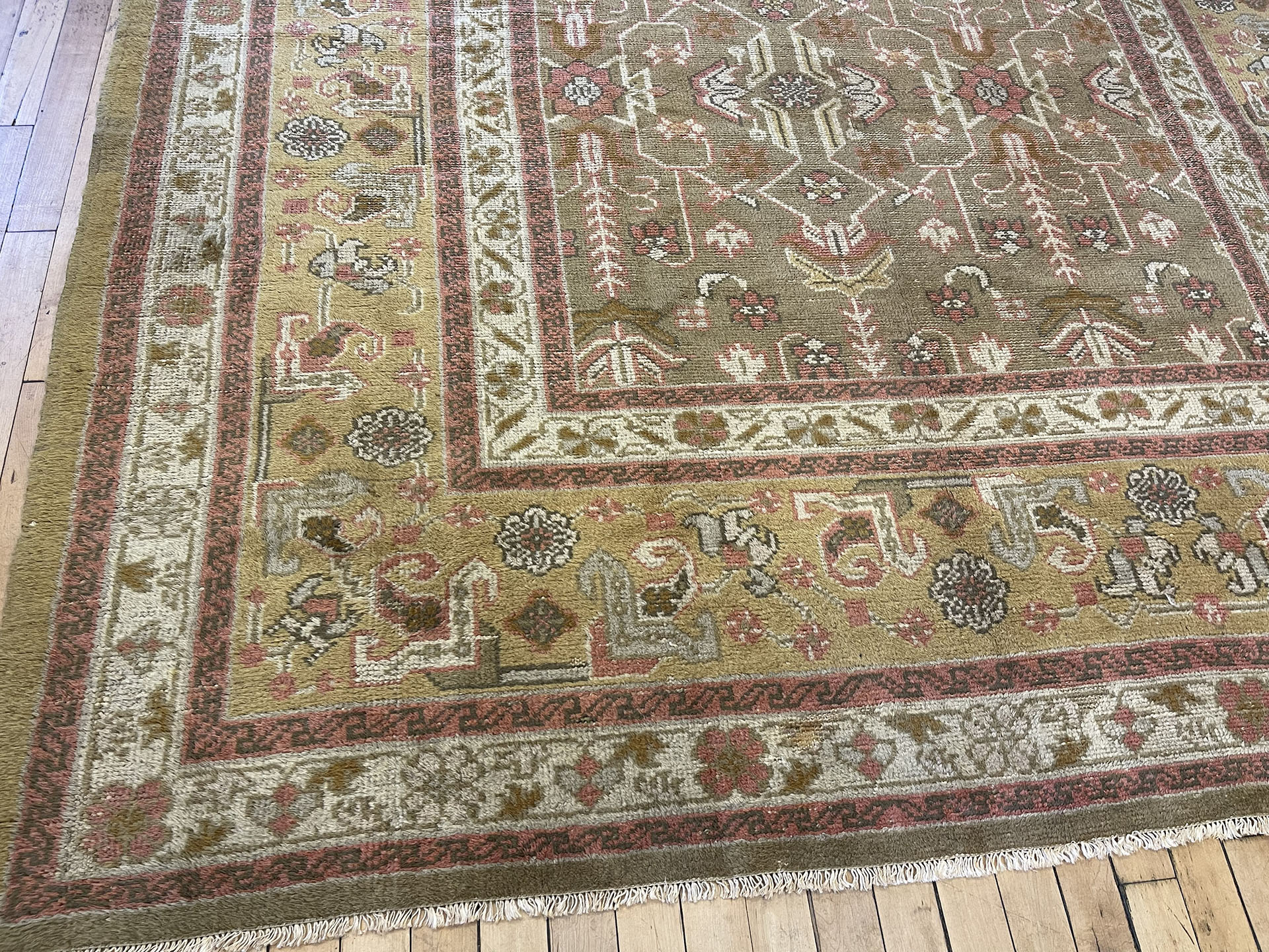 Antique oushak Carpet - # 58269